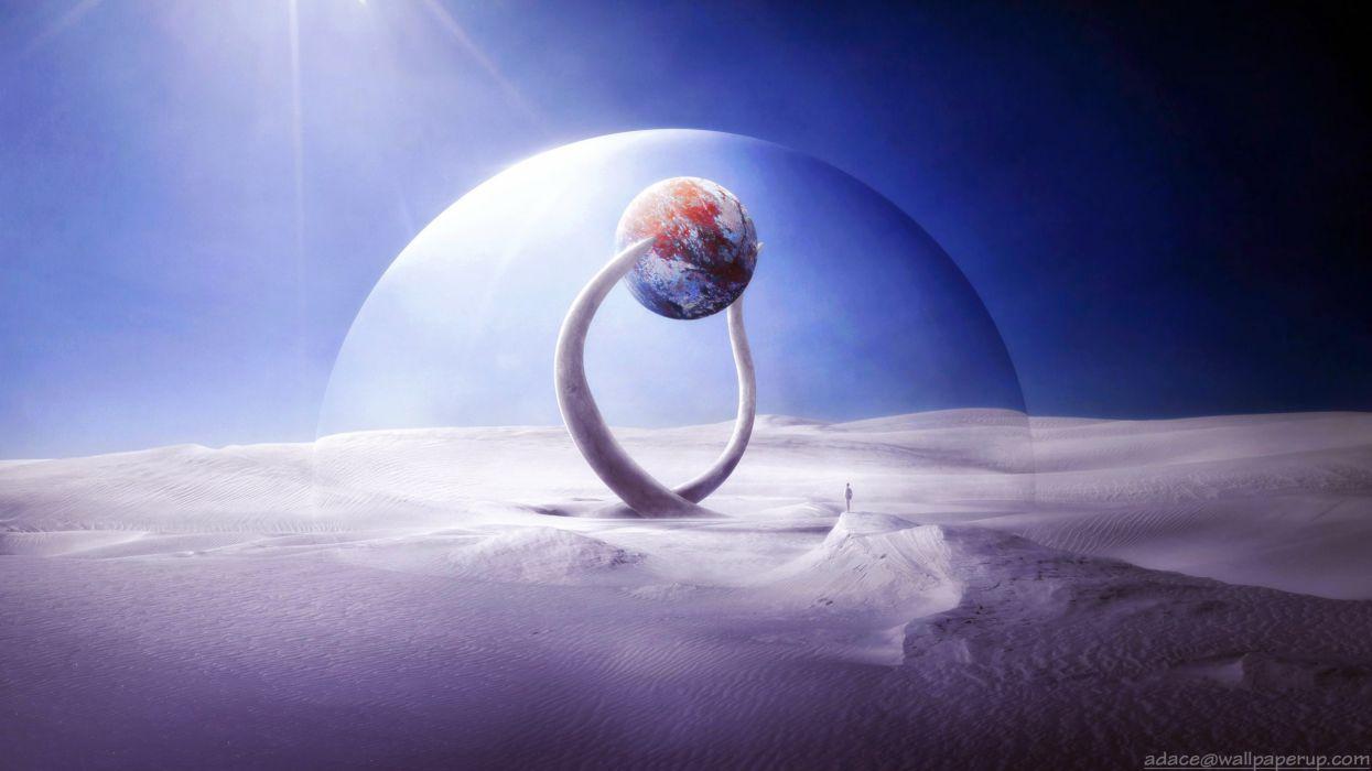1245x700 Planet In The White Desert wallpaper .