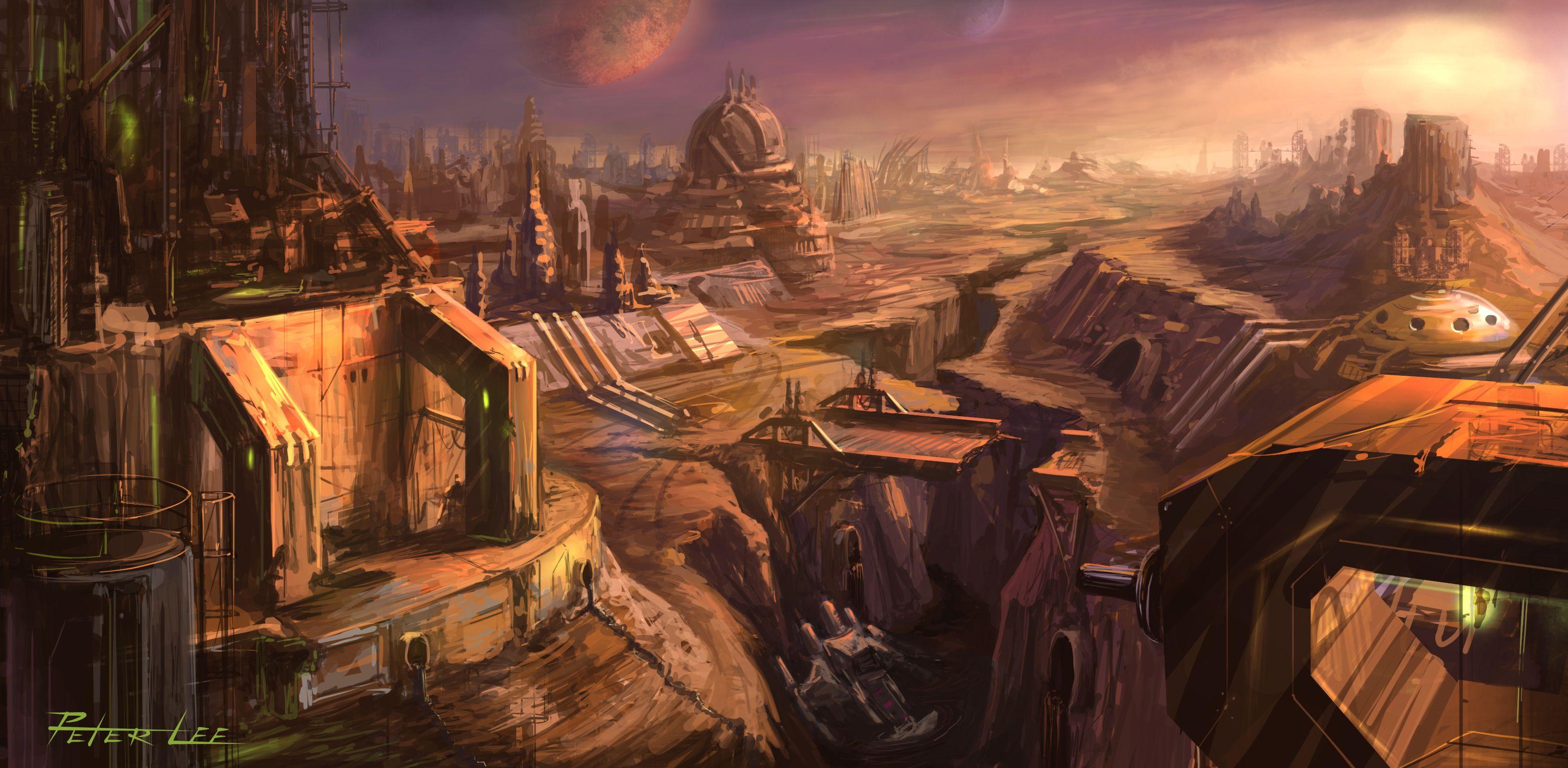 3144x1539 futuristic, StarCraft II, artwork .sf.co.ua