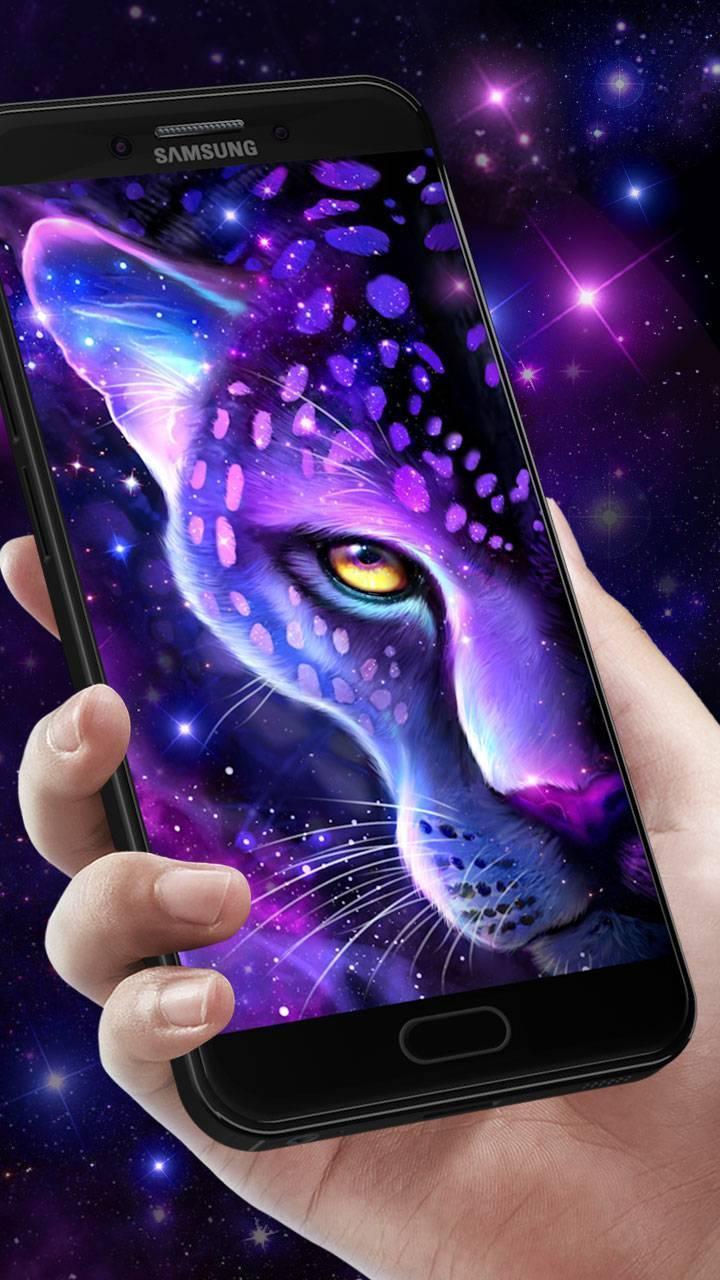 720x1280 Neon Leopard for