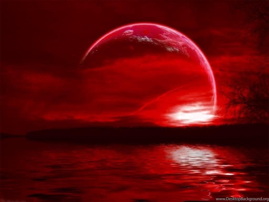 1024x768 Blood Moon Wallpaper PC Desktop