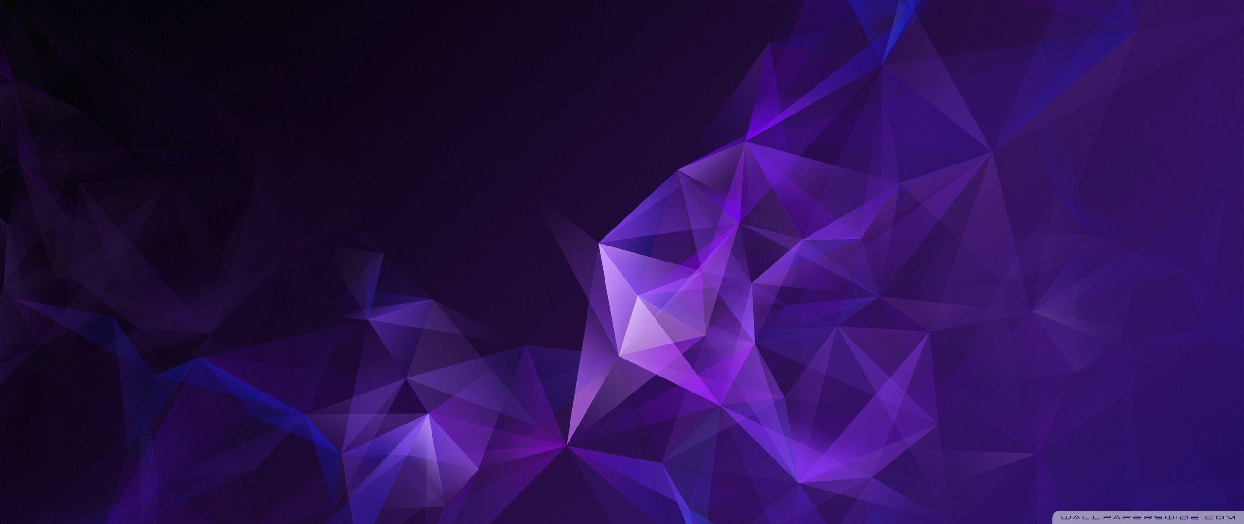 2560x1080 Low Poly Purple Abstract Art Ultra HD .