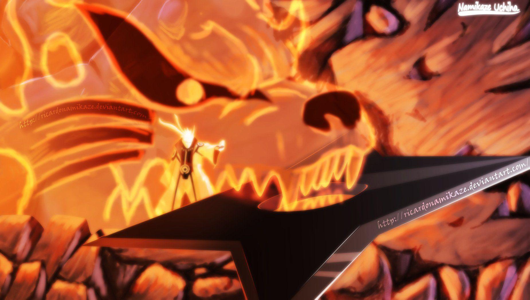 1850x1047 Naruto Nine Tails Wallpaper on .