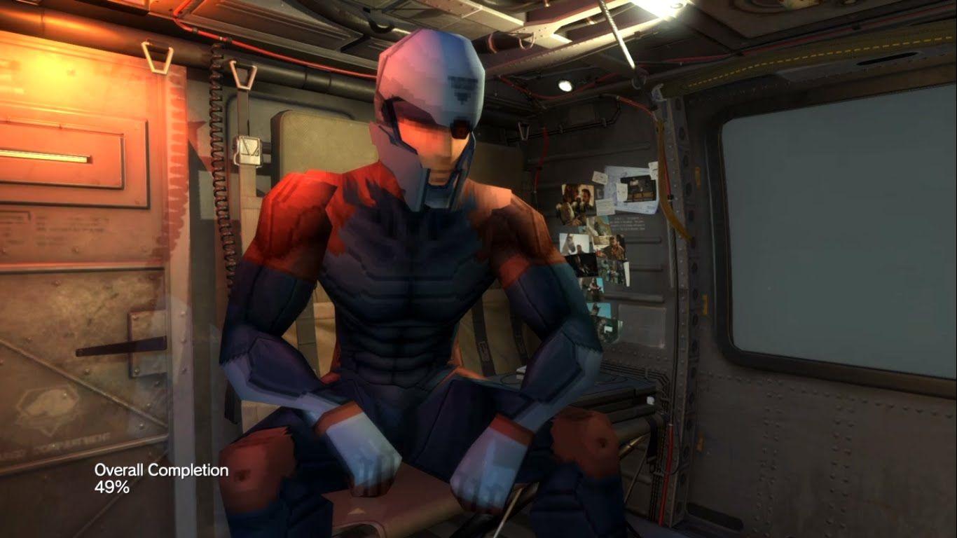 1366x768 MGS1 Gray Fox Cyborg Ninja Polygon Skin. METAL GEAR SOLID V THE