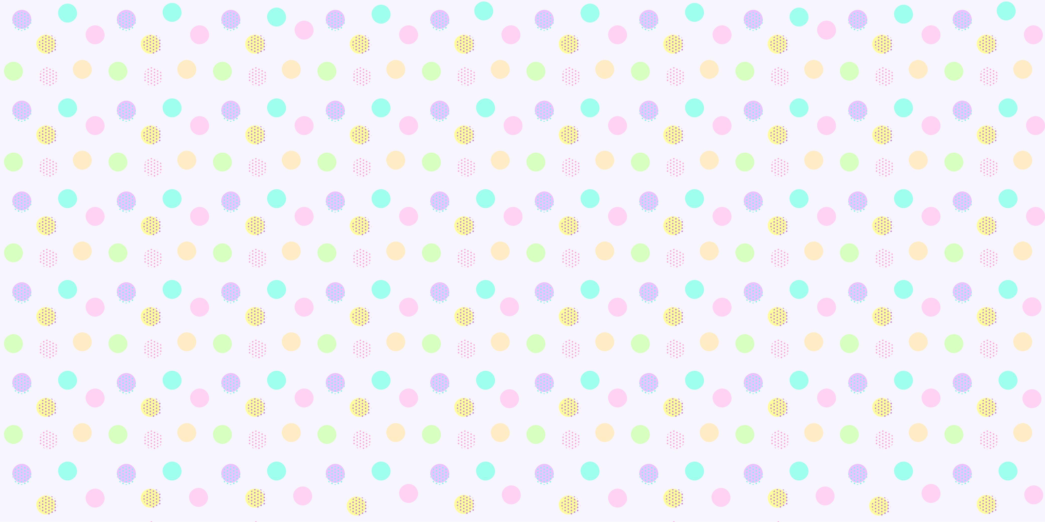 4167x2084 Colorful Polka Dot Wallpaper