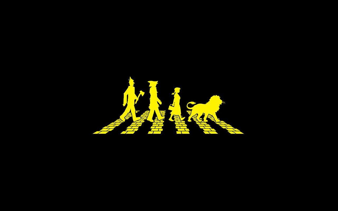 1280x800 Abbey Road, yellow, Wizard Of Oz, The Beatles, bricks, oz wallpaper