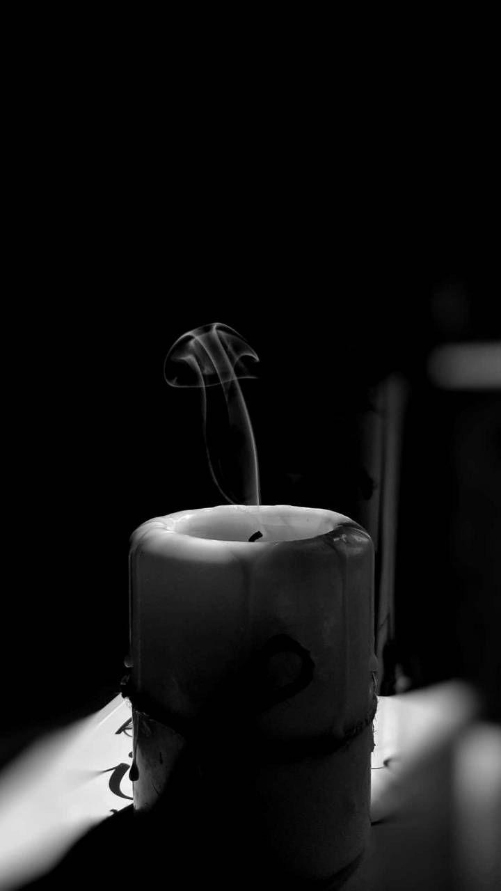 720x1280 Black Candle Wallpaper