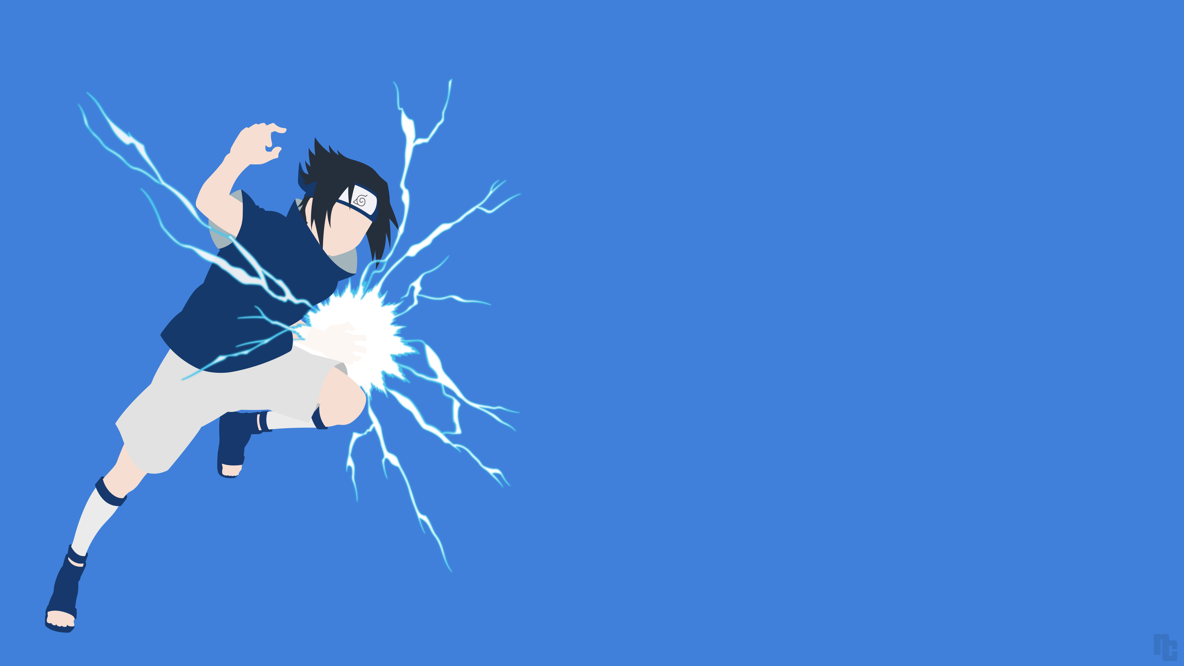 3840x2160 Sasuke Blue