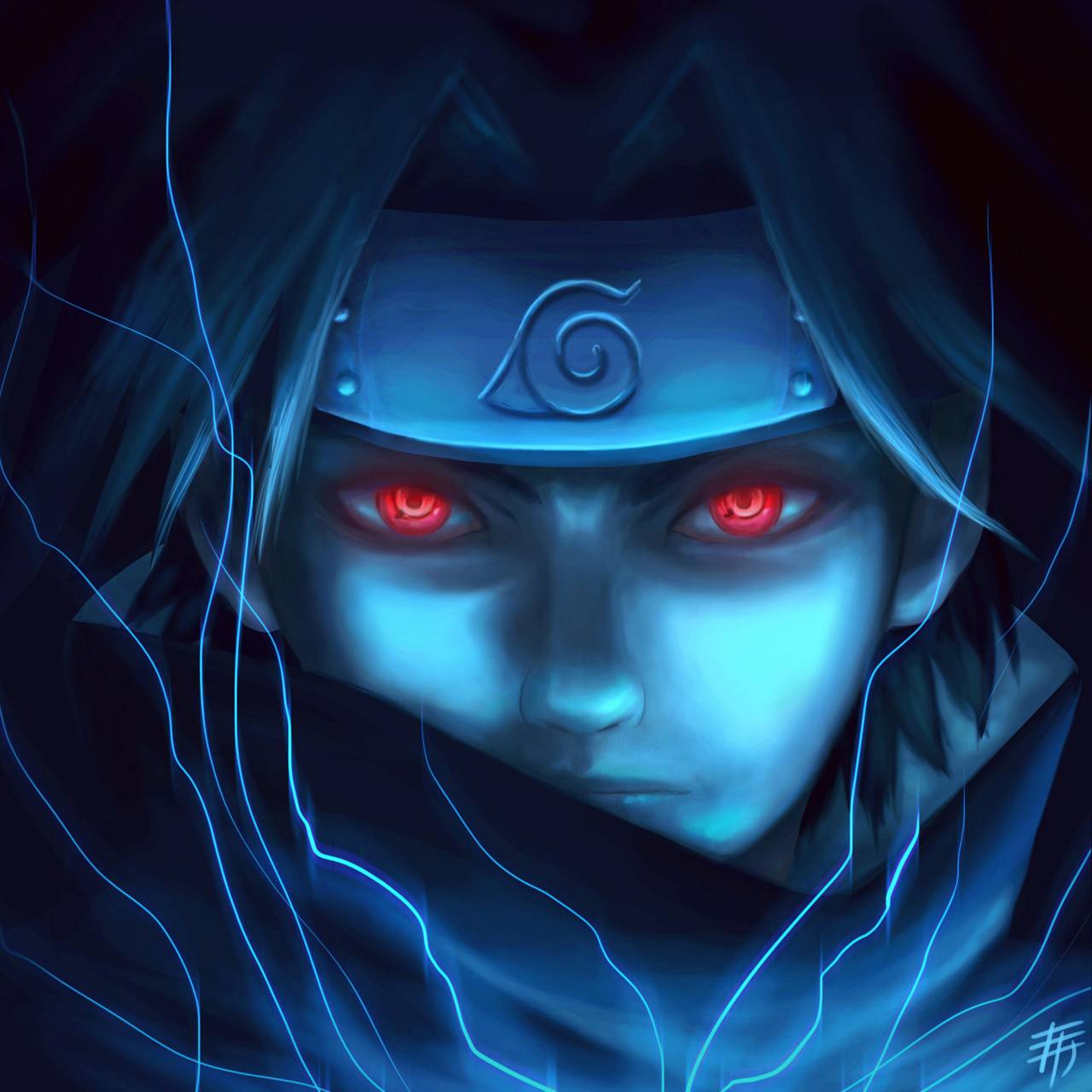 1280x1280 Sasuke wallpaper
