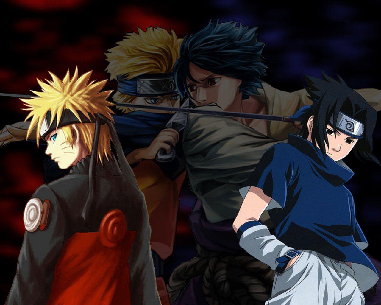 1280x1024 Naruto And Sasuke Wallpaper