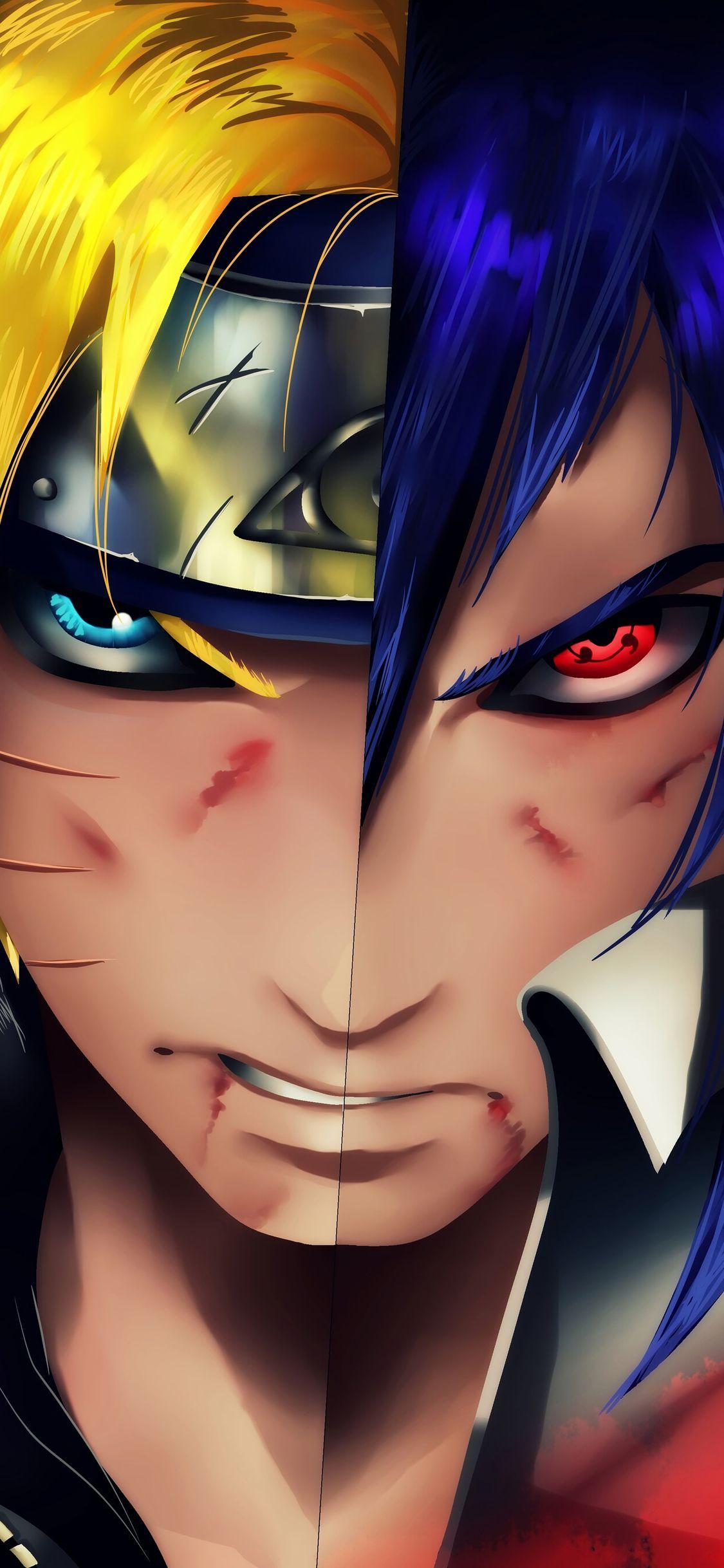 1125x2436 Android Naruto And Sasuke Wallpaper 4k