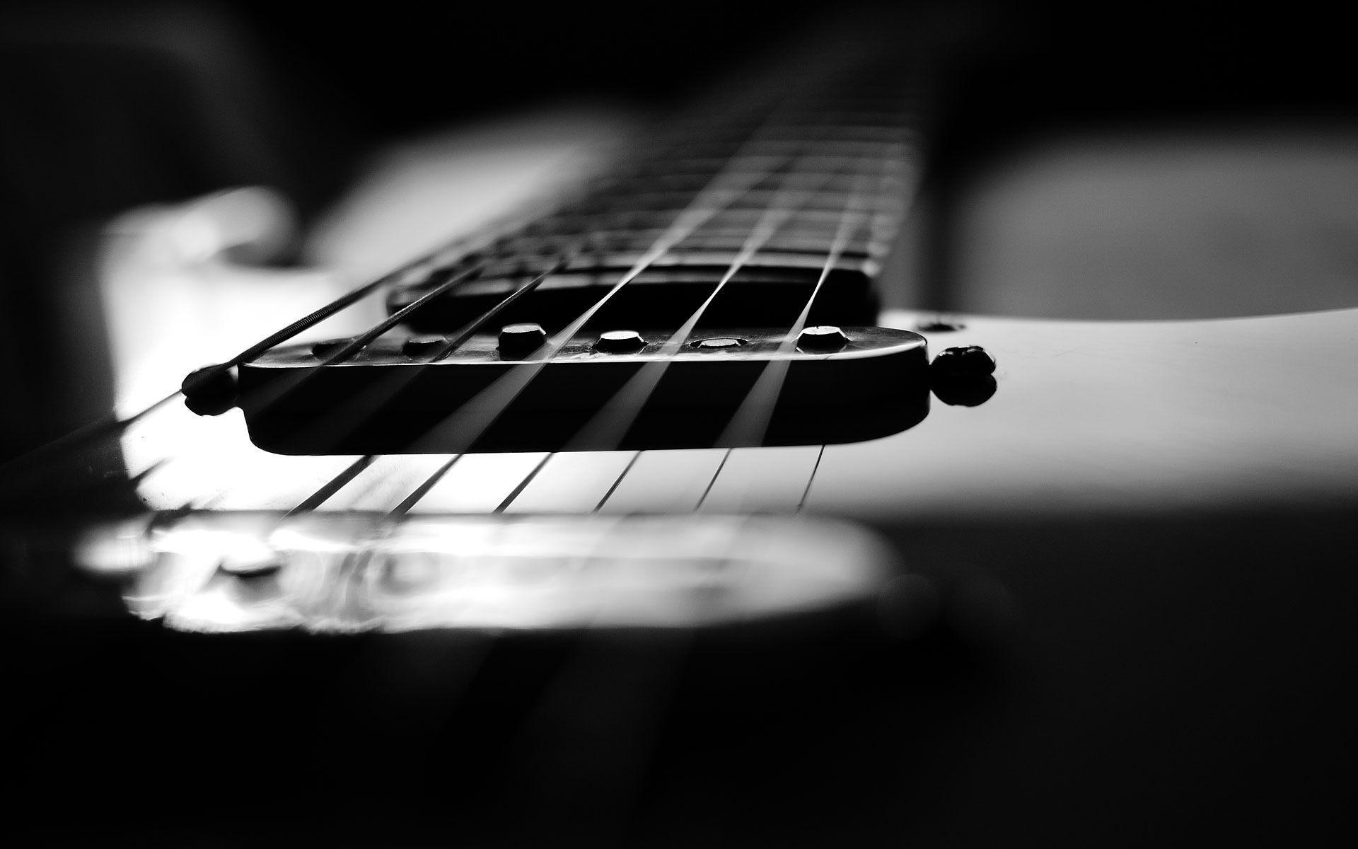 Black and White Guitar Wallpapers - Top Free Black and White Guitar  Backgrounds - WallpaperAccess