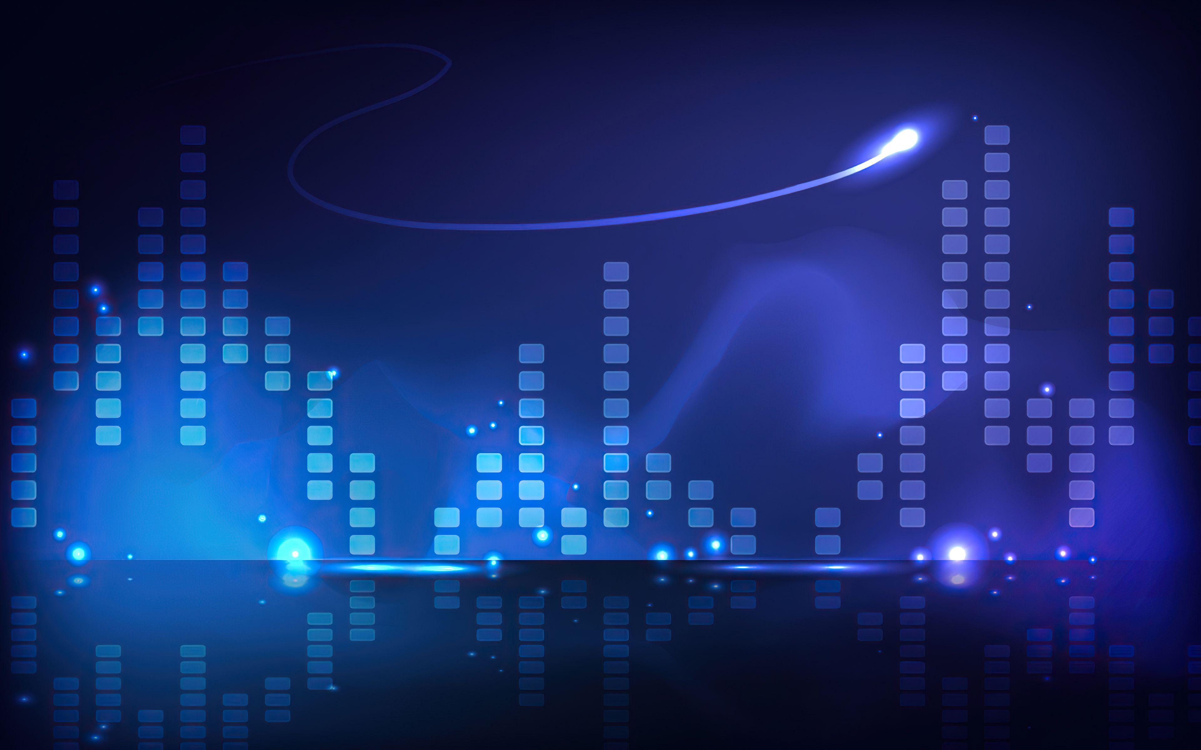 3840x2400 Blue Digital Abstract Art 4k, HD .