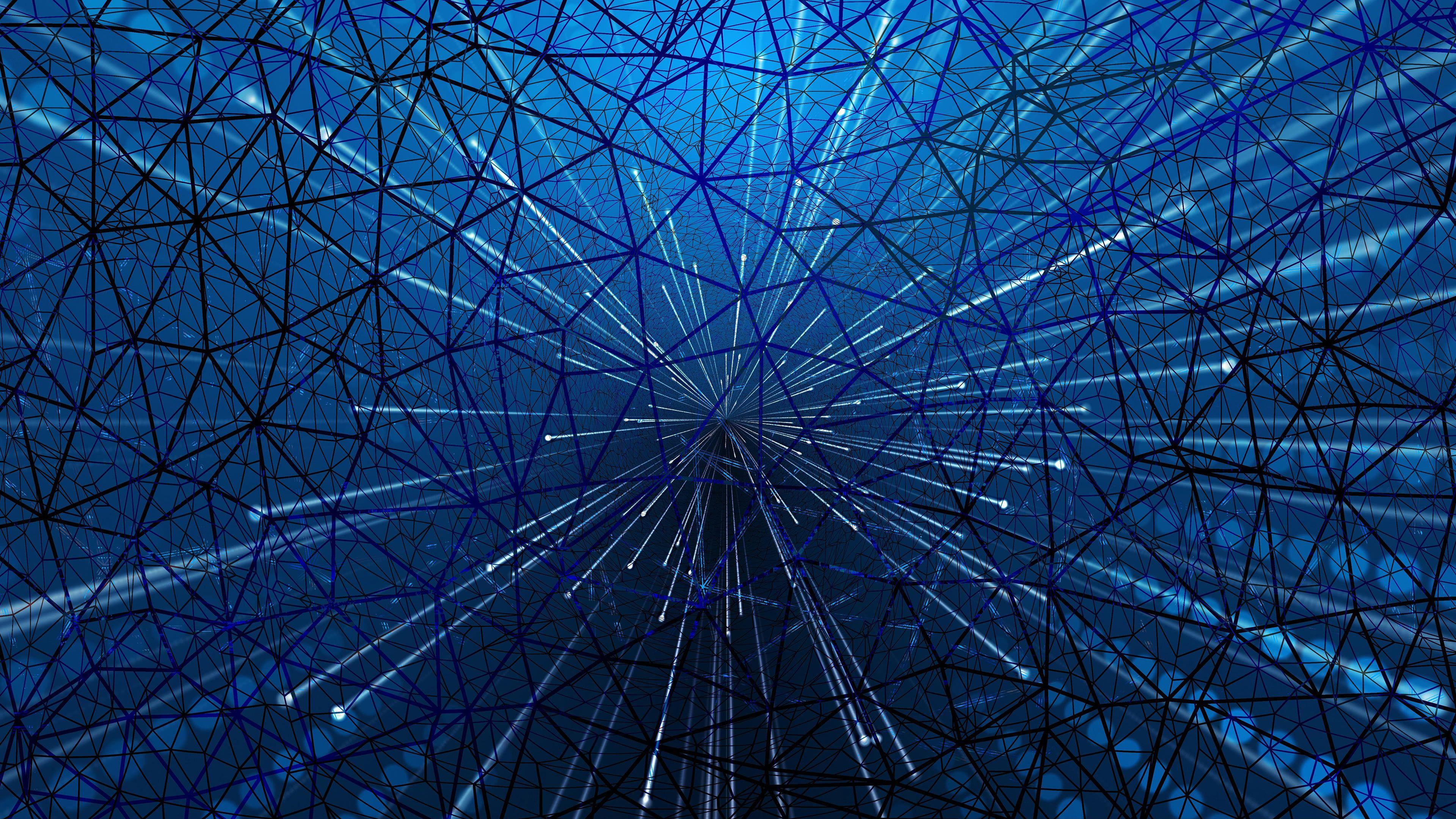 3840x2160 Artistic Digital Blue Web UHD 4K .