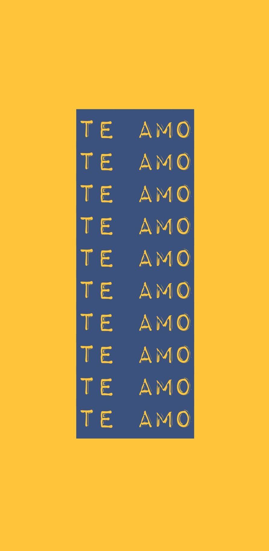 892x1825 Te Amo Wallpaper