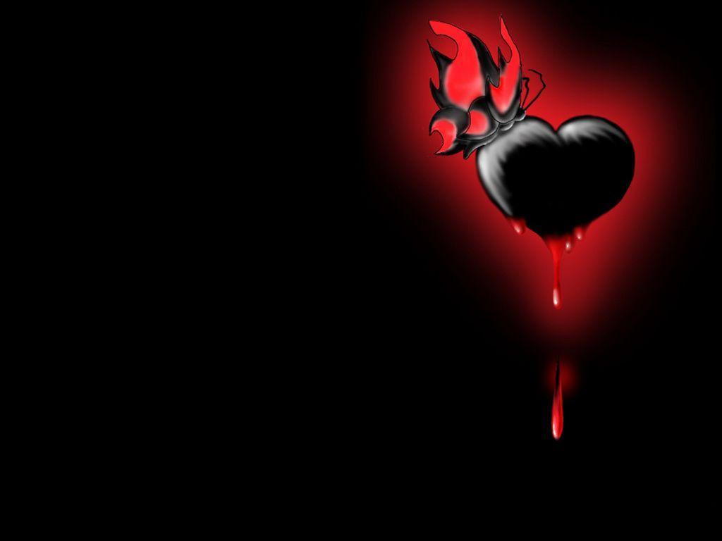1024x768 Black Heart