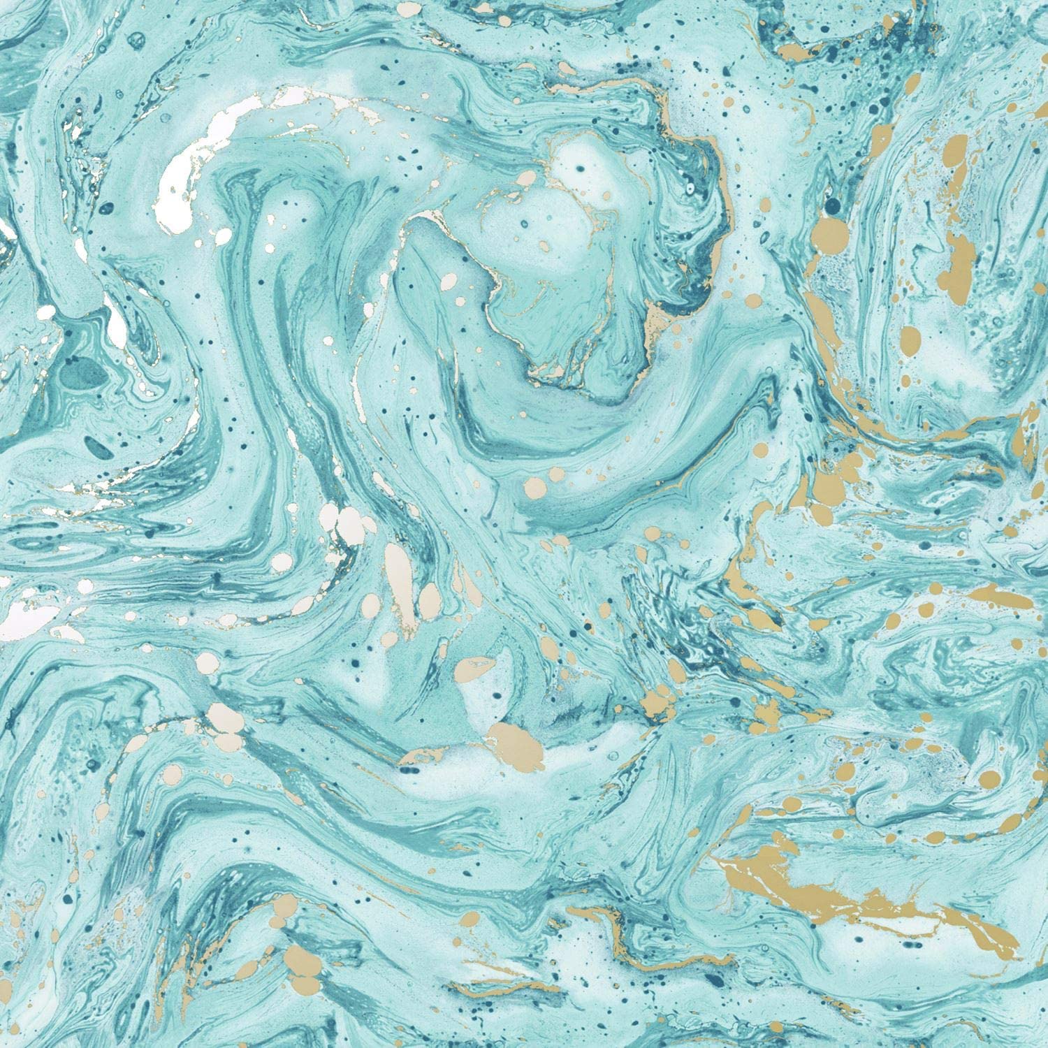 1500x1500 Minerals Azurite Marble Wallpaper Teal .