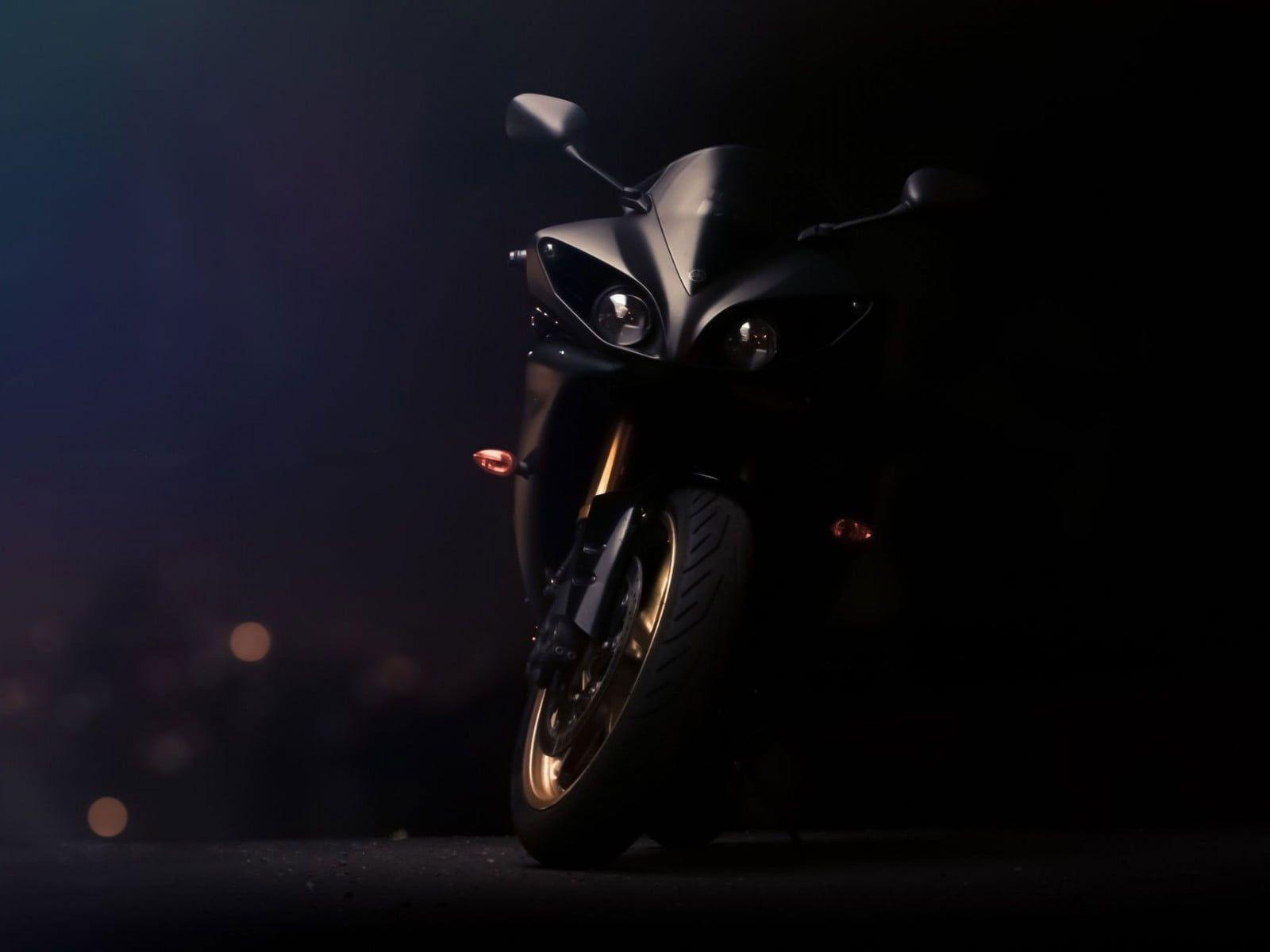 1600x1200 Black sports bike wallpaper, Yamaha YZF .