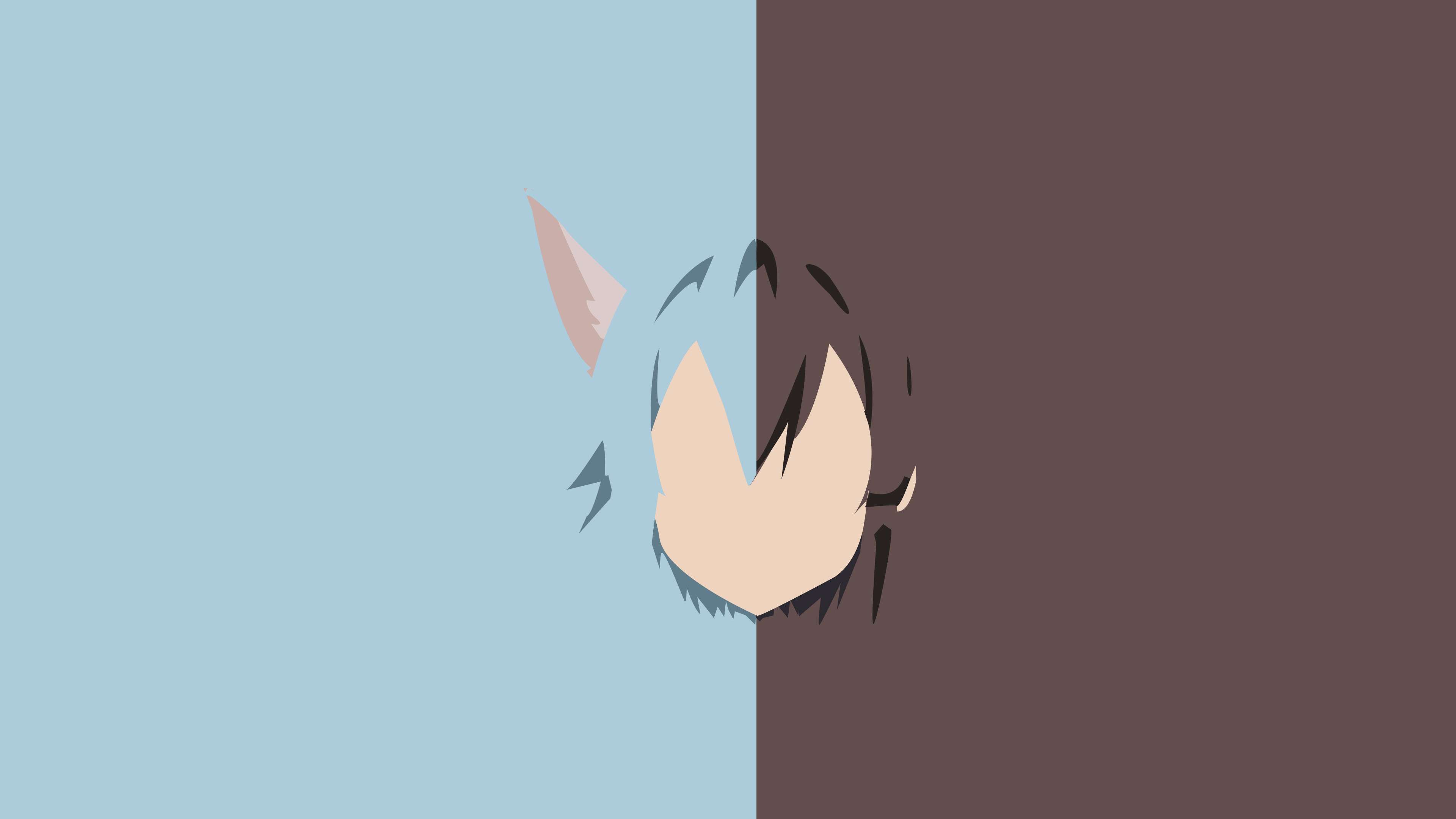 3840x2160 Minimalist Anime Wallpaper