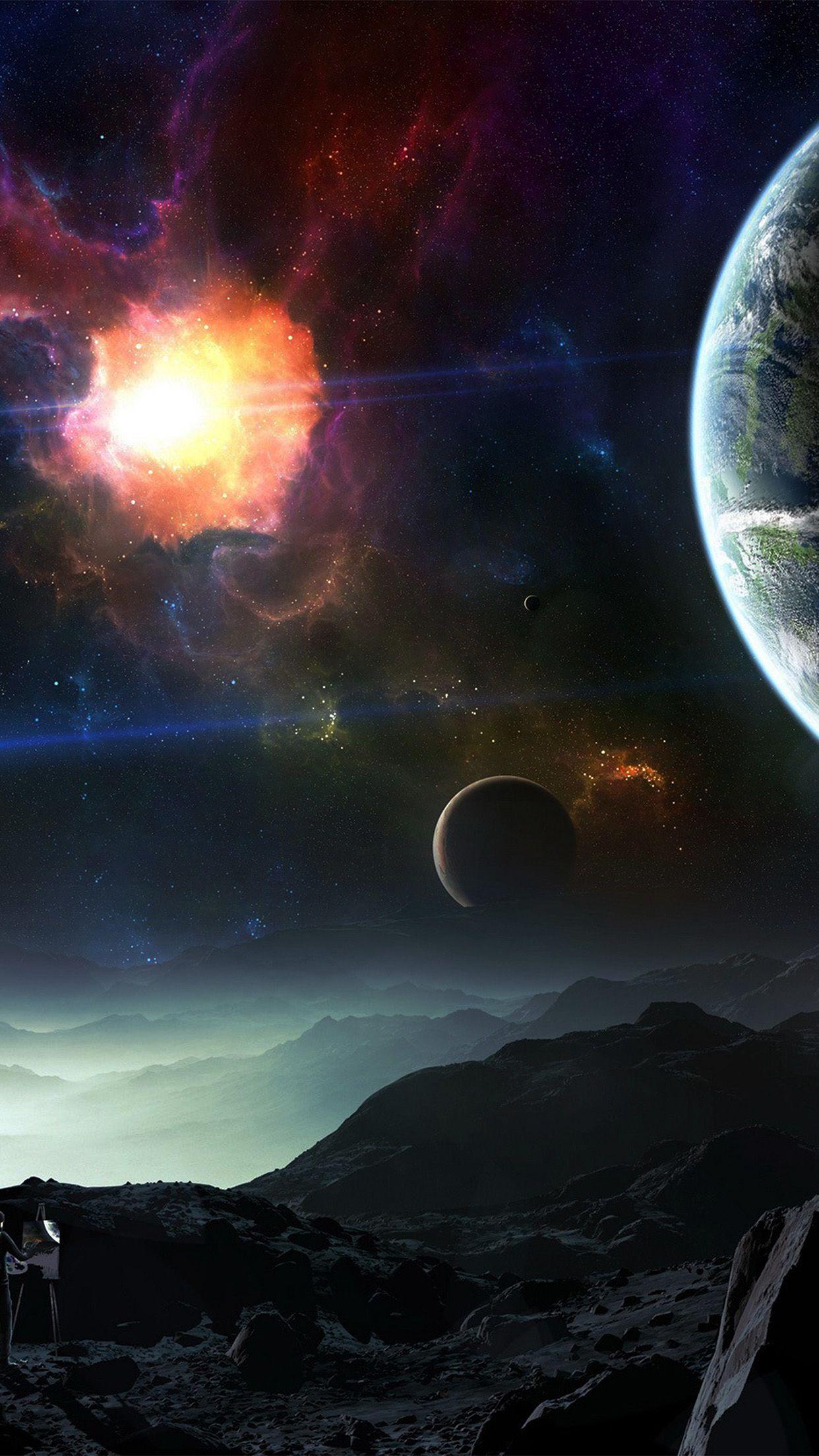 1242x2208 Space Wallpaper iPhone 8 .
