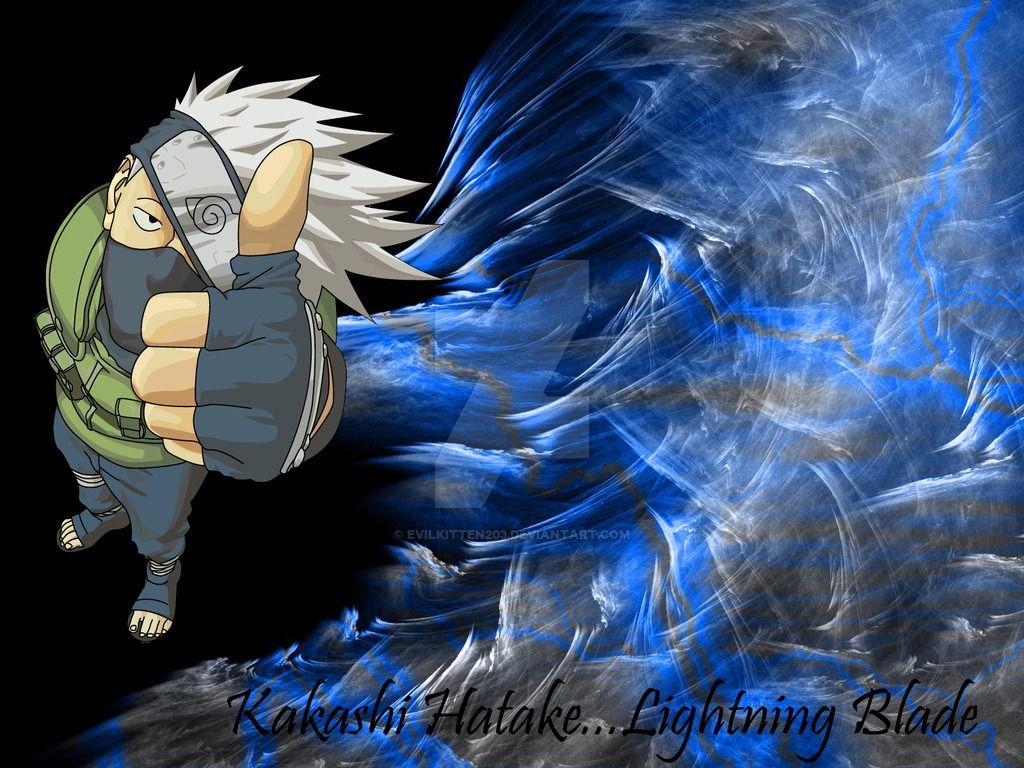 1024x768 Kakashi Hatake Lightning Blade .