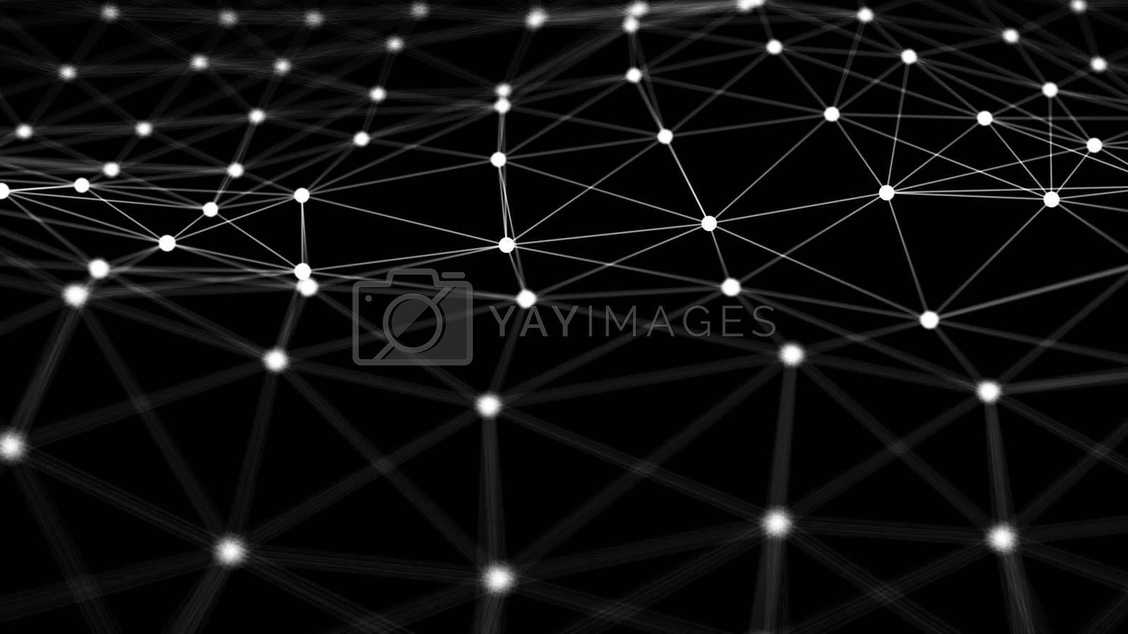 1600x900 Abstract background with Neuron network .