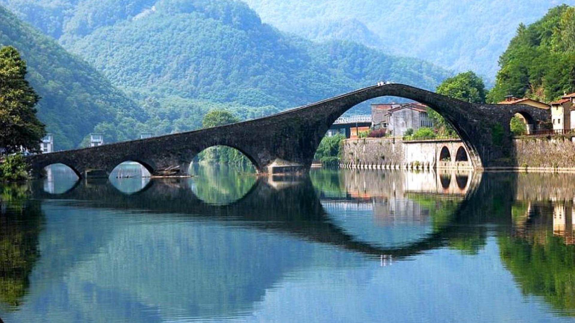 1920x1080 devils bridge river serchio lucca .