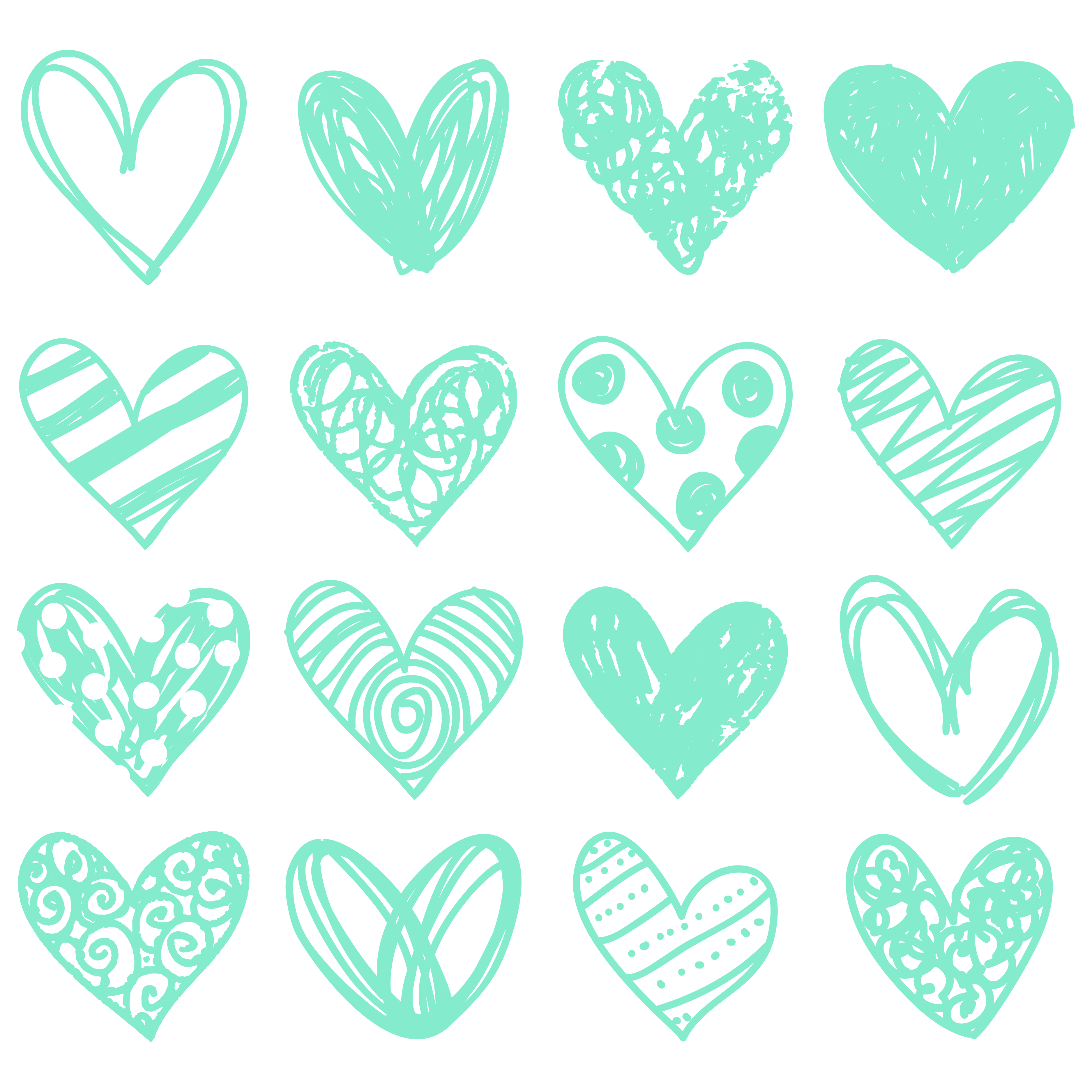 Mint Green Hearts Wallpapers Top Free Mint Green Hearts Backgrounds
