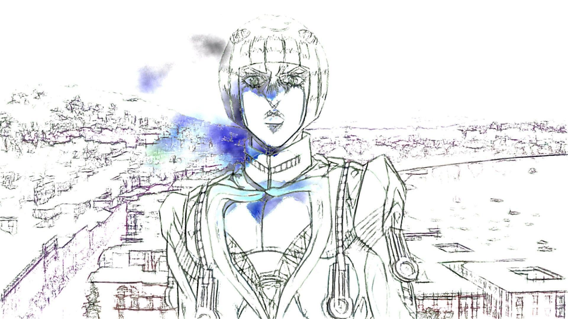 1920x1080 Jojo Art Of Bruno Buccellati With White .hdwallpaper.in