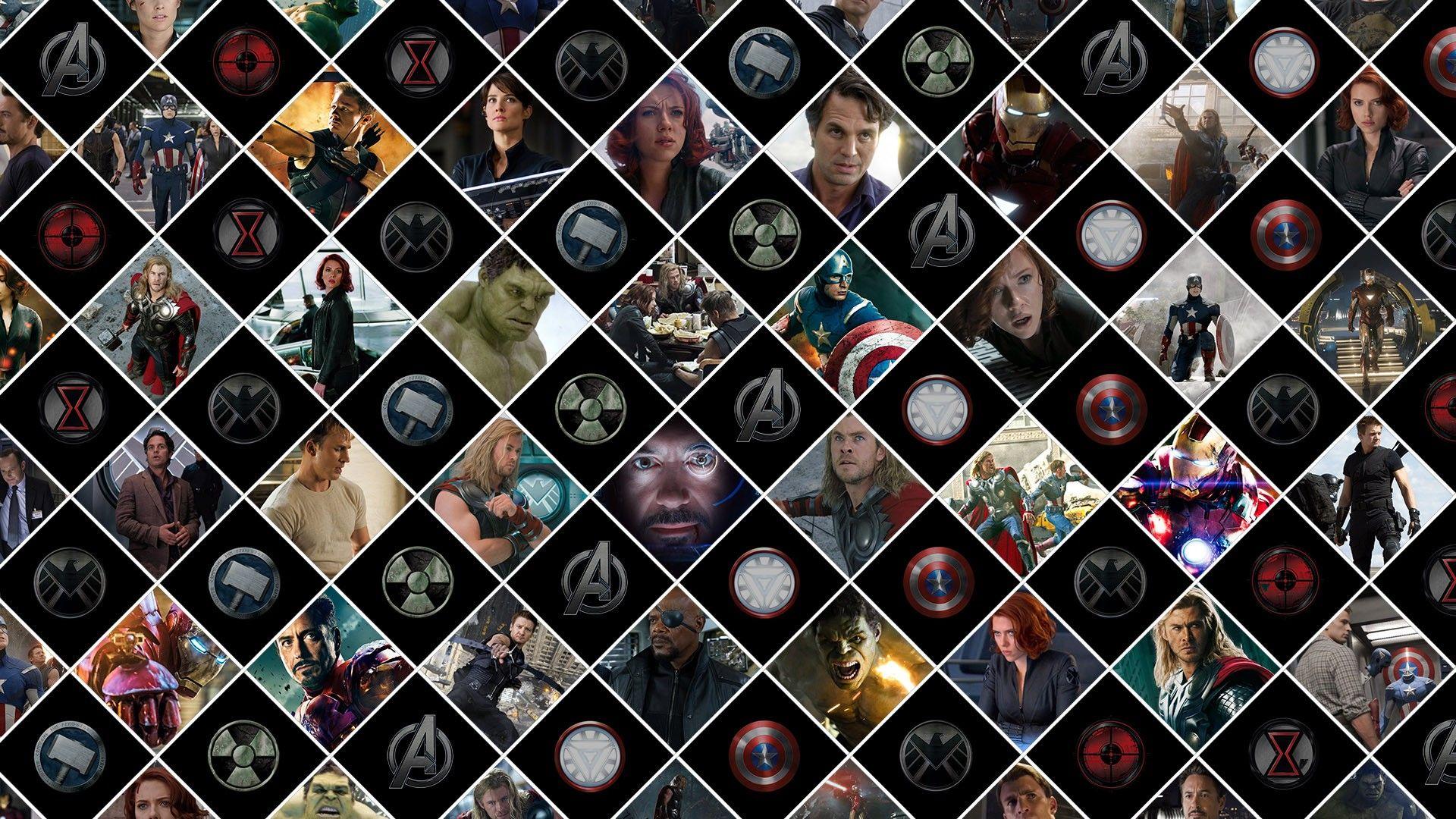 1920x1080 Avengers Marvel Pattern superhero comics wallpaperx1080