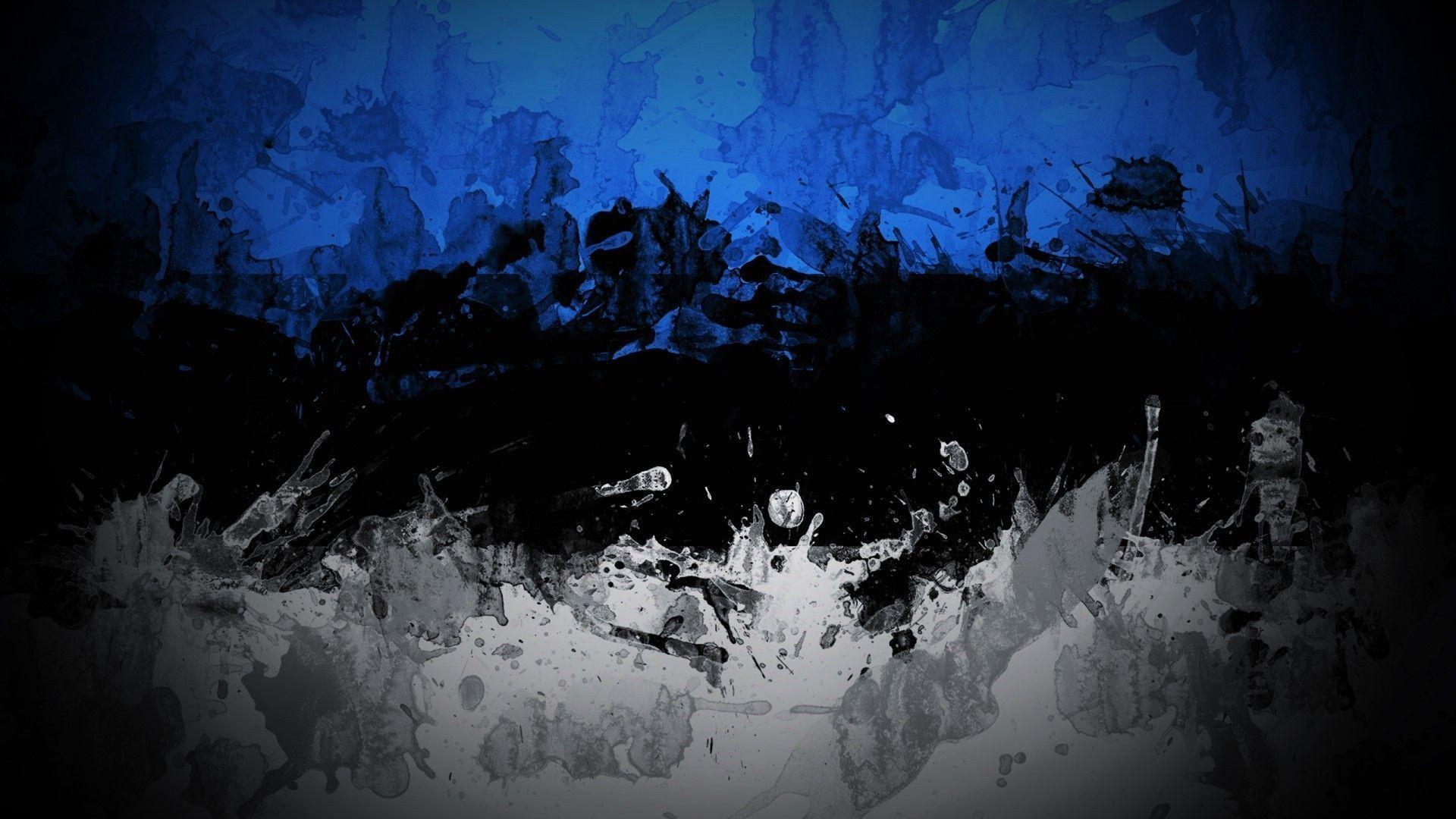 Black White and Blue Abstract Wallpapers - Top Free Black White and