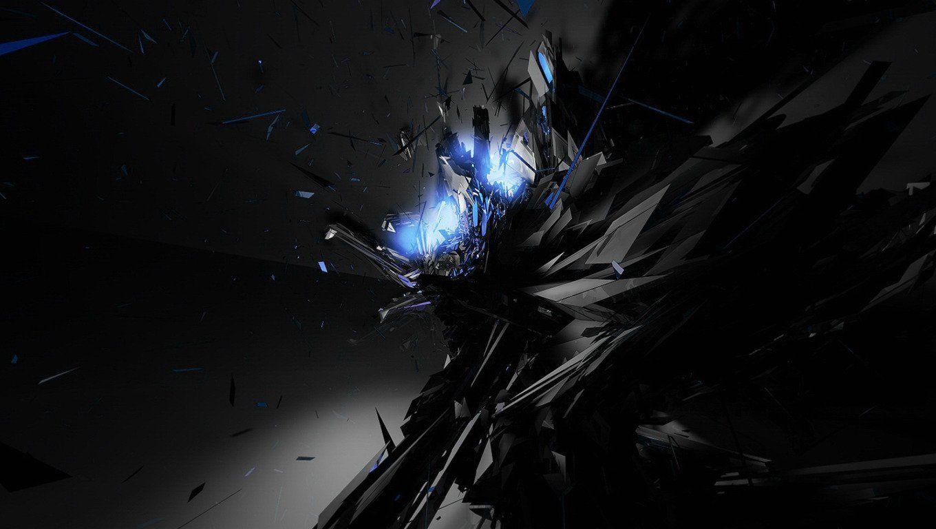 1360x768 Free download Black Blue Abstract Wallpaper 3359 HD Wallpaper in Abstract [1360x768] for your Desktop, Mobile & Tablet. Explore Abstract Black Background. Black And White Abstract Wallpaper, Abstract Black
