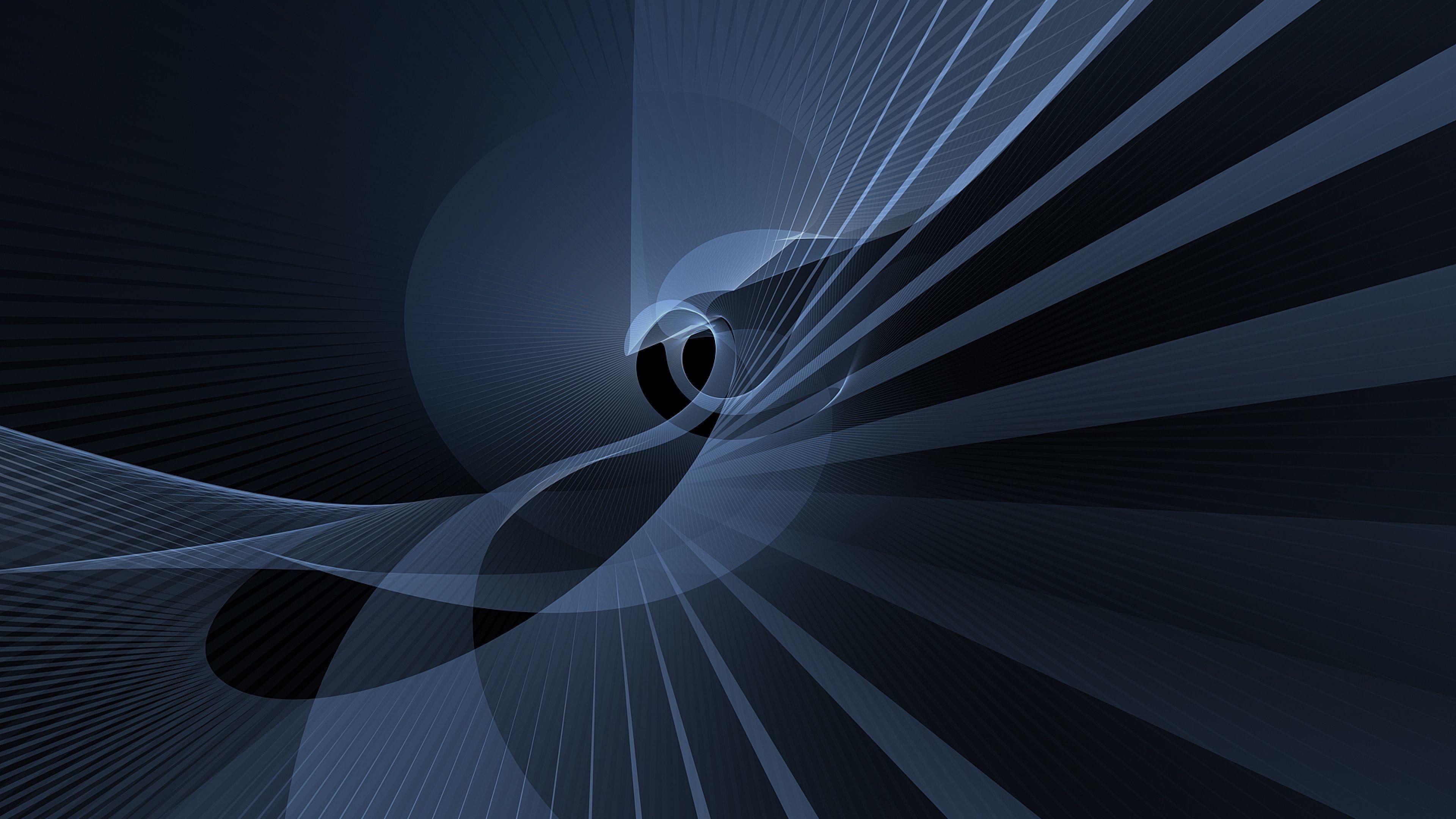 3840x2160 Black and Blue Abstract Wallpaper background picture