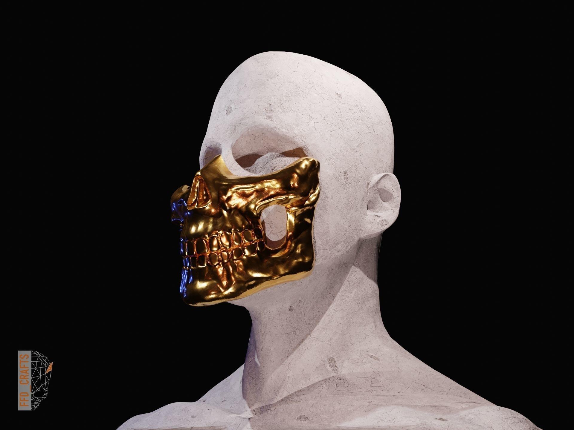 1920x1440 3D print model Higgs mask from Death Stranding