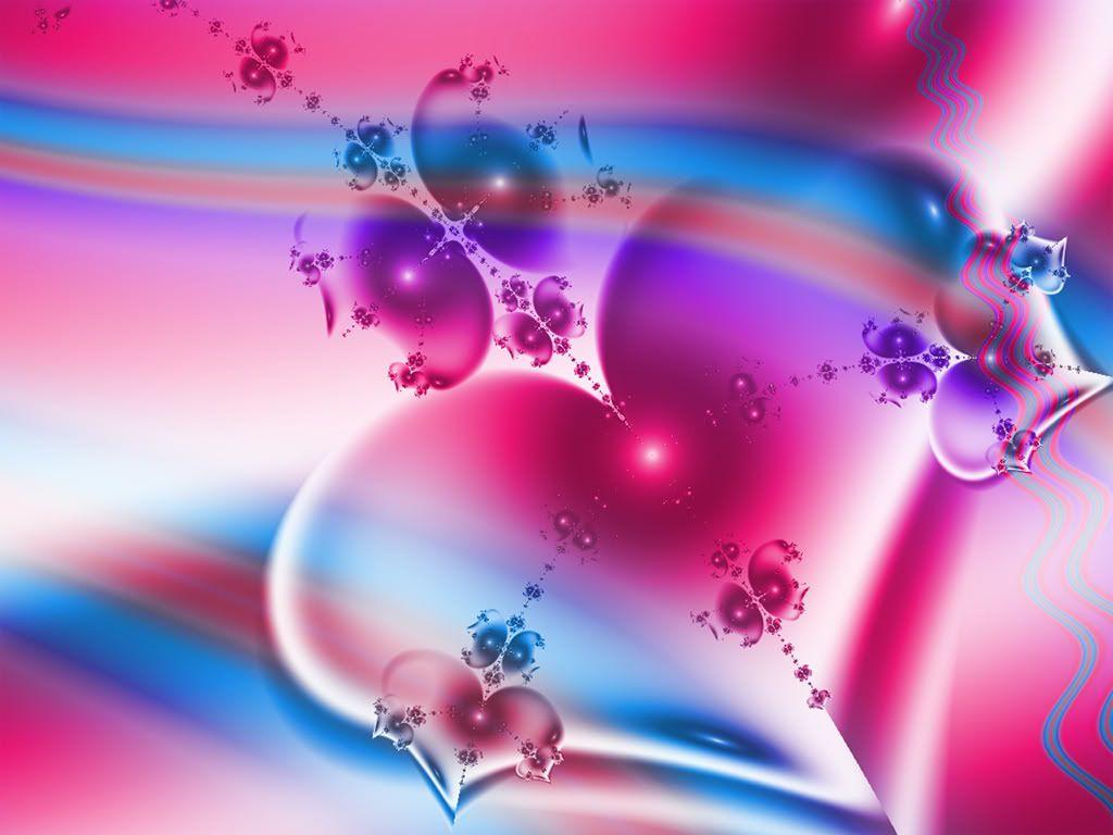 1024x768 Heart Background For Desktop