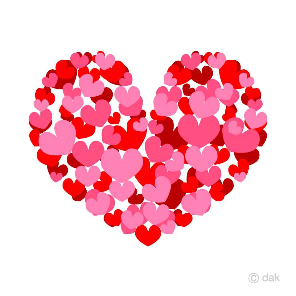 960x960 Spreading Pink Heart Clipart Free PNG Image｜Illustoon