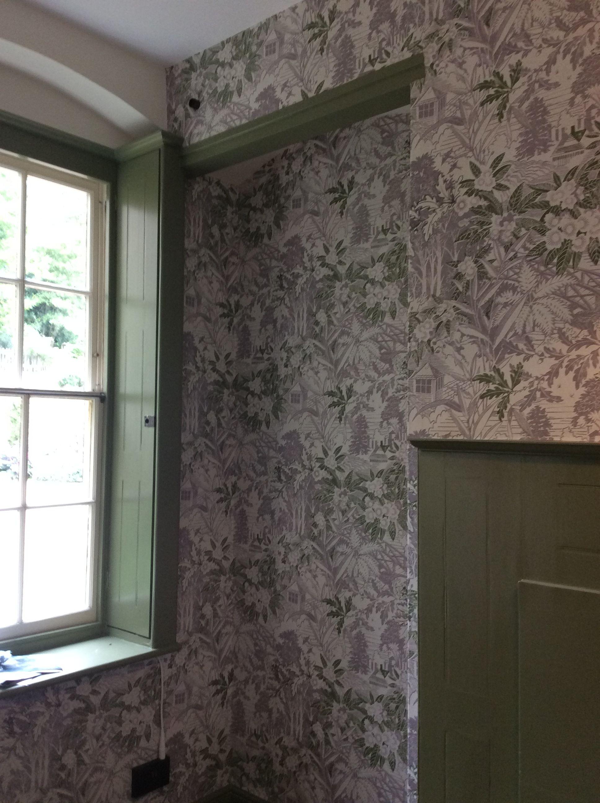2592x1936 Butler's Pantry with wallpaper from Standen Collection September