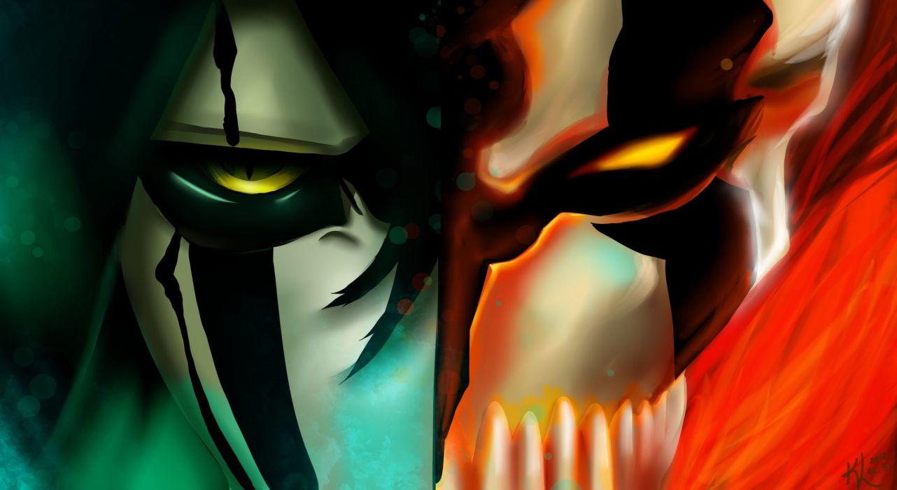 1282x700 Ulquiorra schiffer kurosaki ichigo mask boys art bleach wallpaperx1326