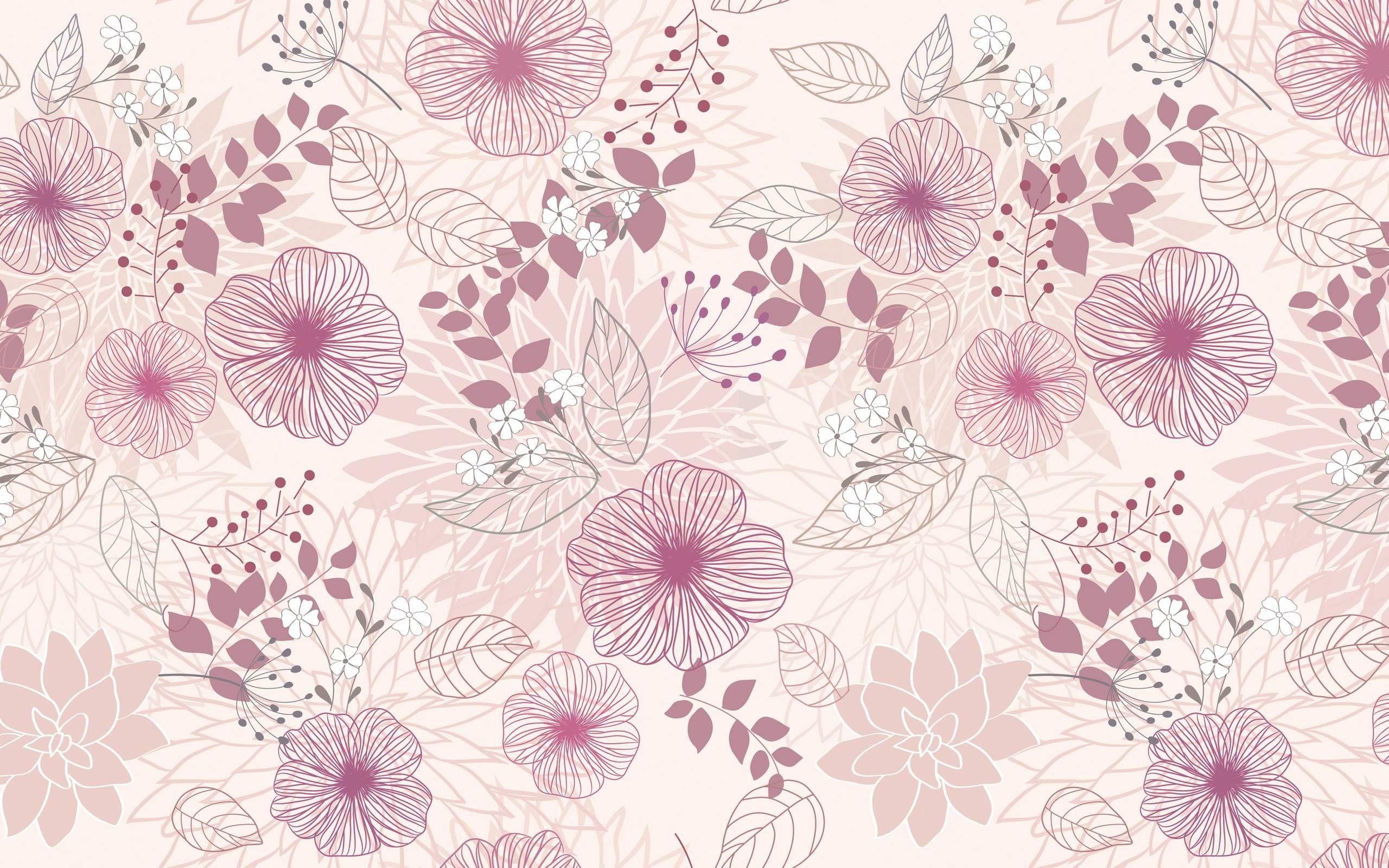 2560x1600 Pastel Flowers Computer Background .