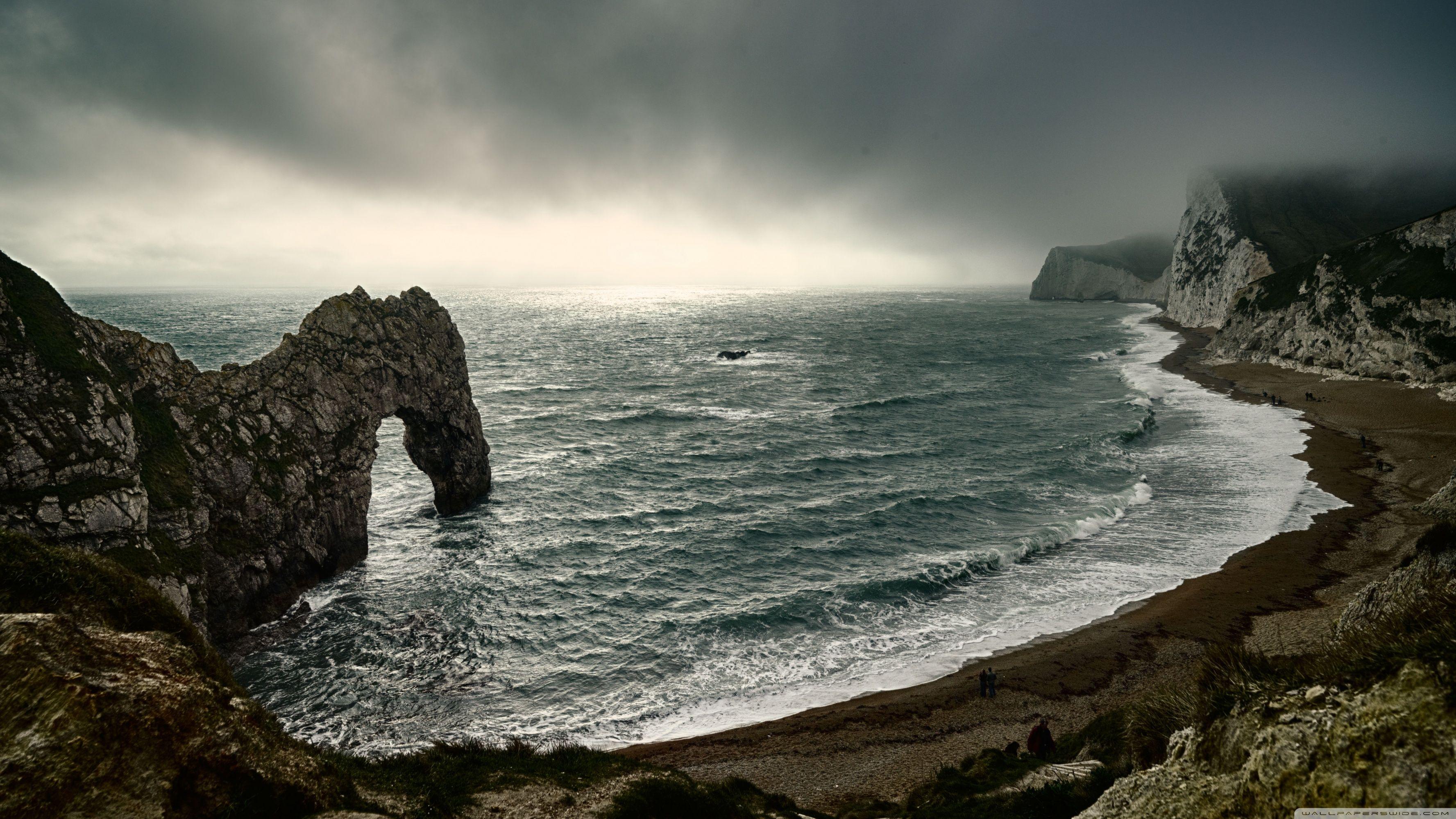 3554x1999 Famous Durdle Door ❤ 4K HD Desktop Wallpaper for • Dual Monitor