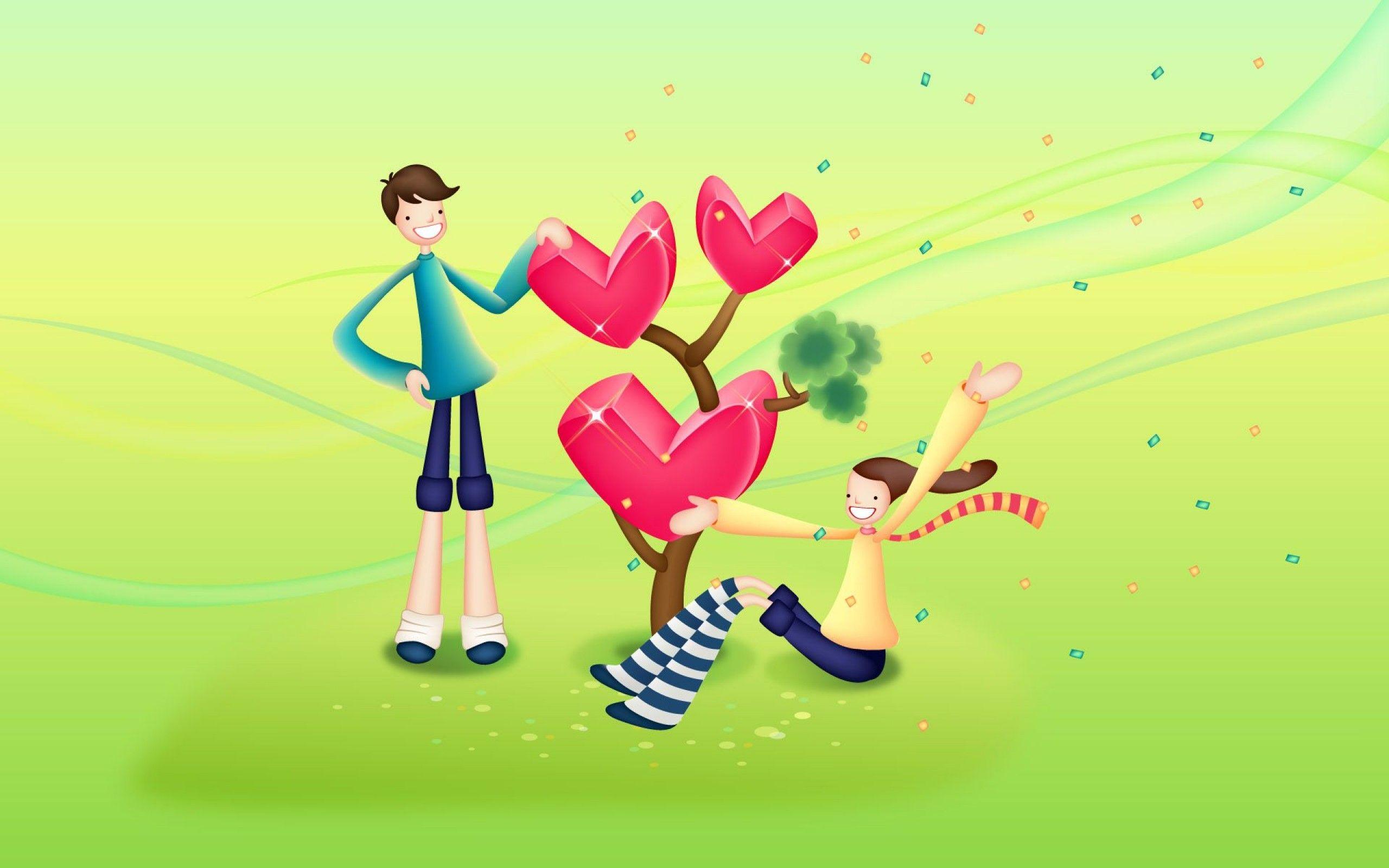 2560x1600 Love Tree