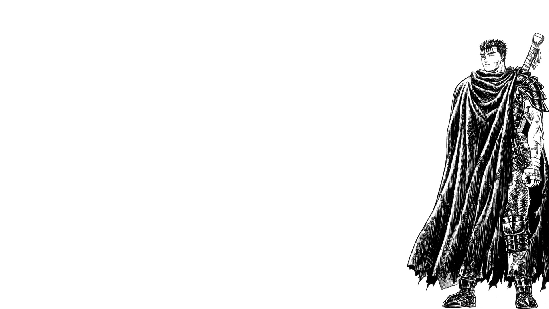 1920x1080 Berserk Wallpaper Black And White