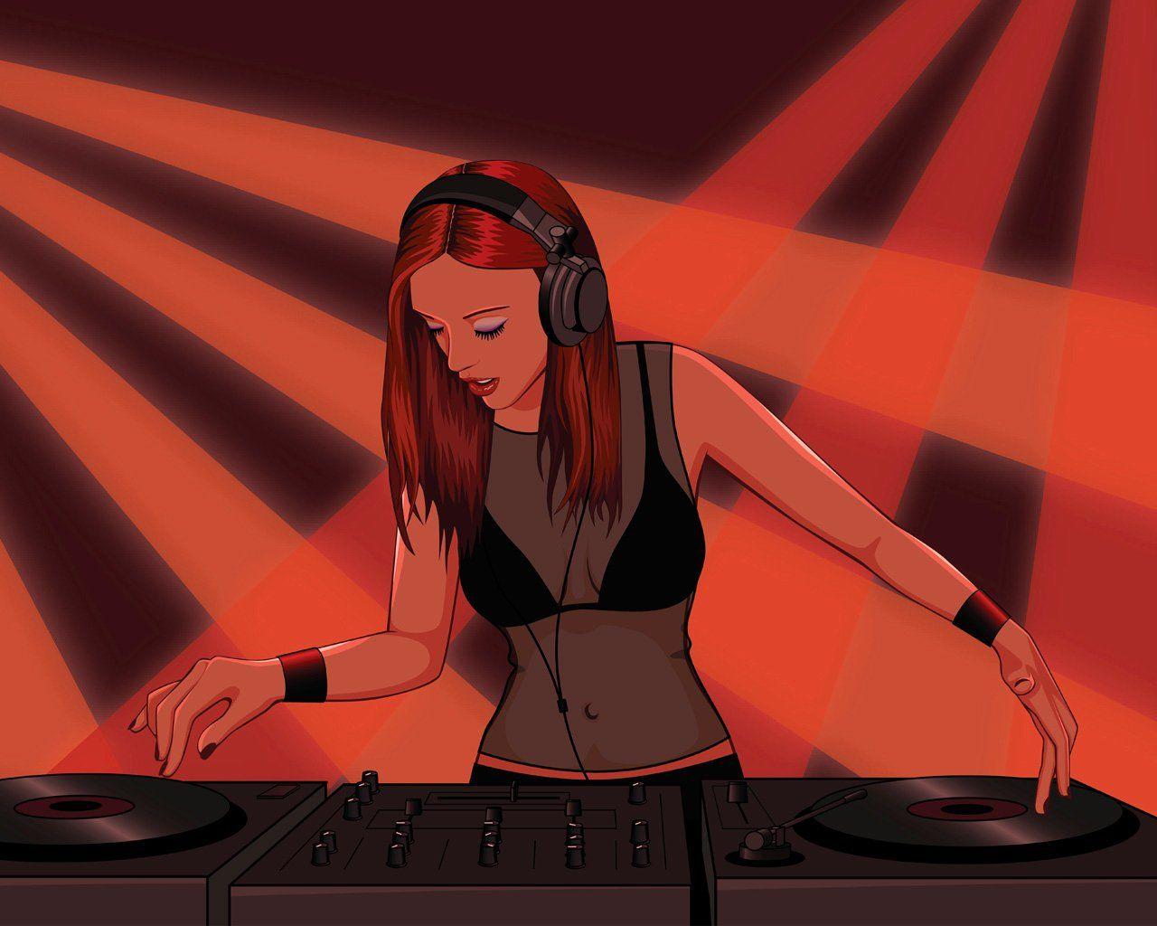 1280x1024 Dj cartoon wallpaper