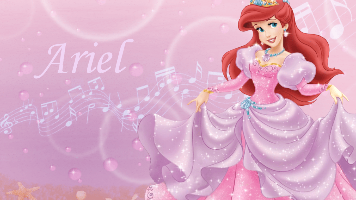 1366x768 Free download The Little Mermaid image Ariel in pink wallpaper photo 23915992 [1440x900] for your Desktop, Mobile & Tablet. Explore Ariel Wallpaper. Ariel Atom Wallpaper, Princess Ariel Wallpaper, The Little Mermaid Wallpaper