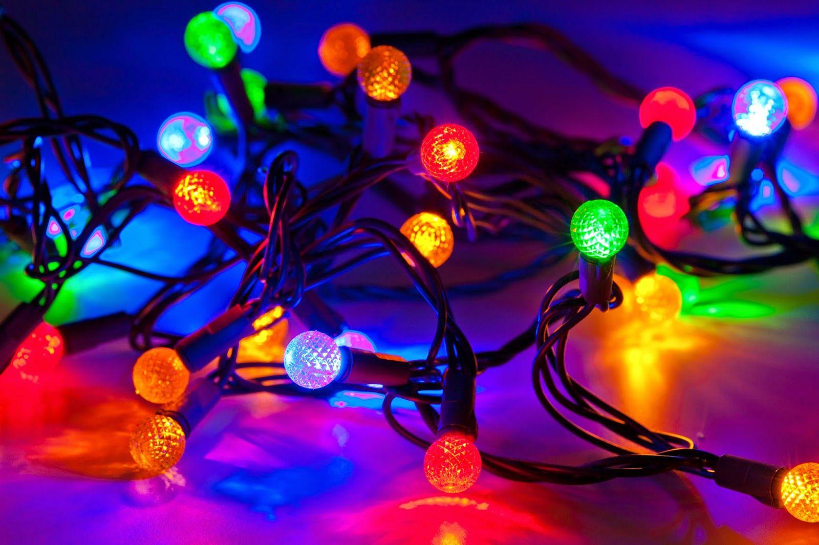 1600x1065 Christmas Lights Background For Computer HD Wallpaper