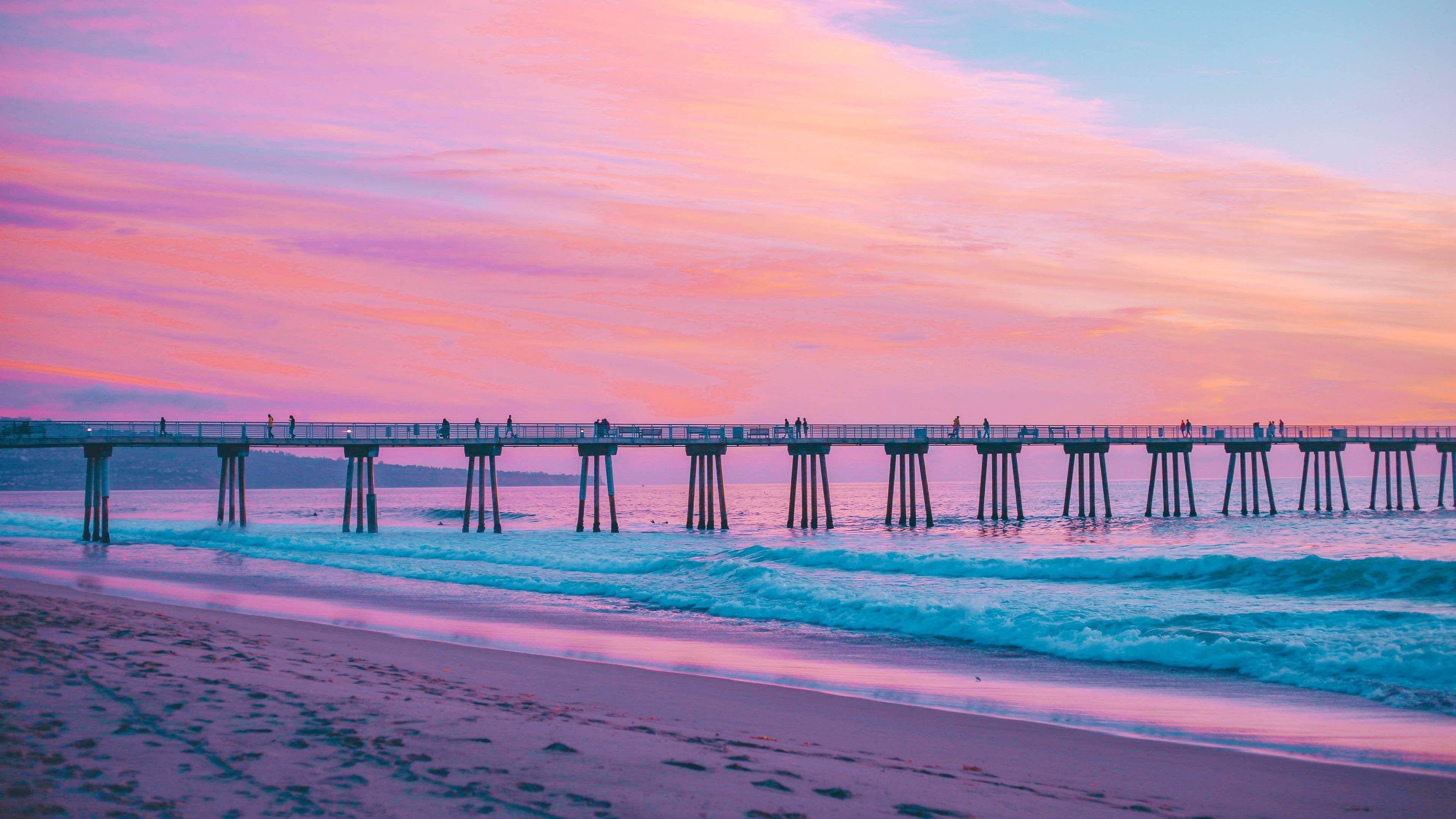 3840x2160 Hermosa Beach 4K Wallpaper [3840 x 2160]