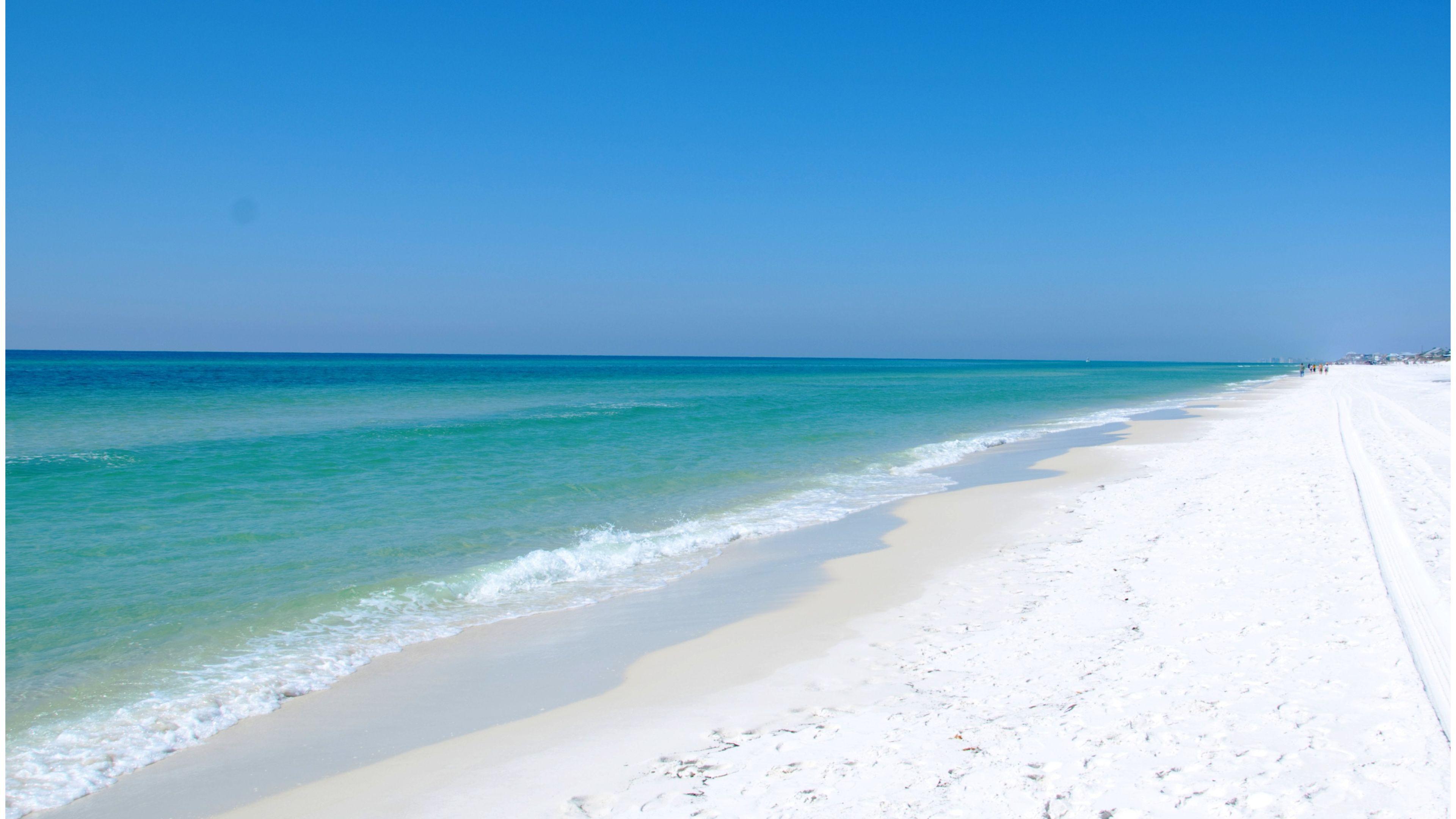 3840x2160 White Beach 4K wallpaper