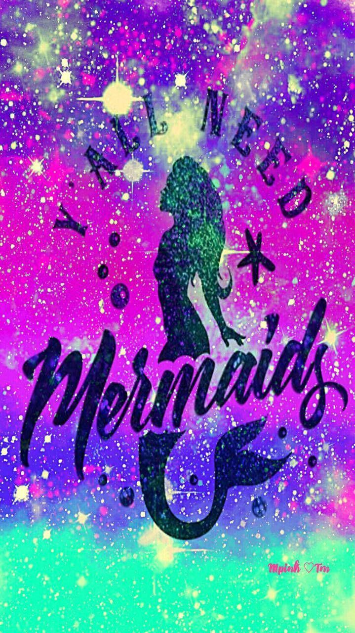 719x1280 Mermaid Rose Gold Galaxy Wallpaper