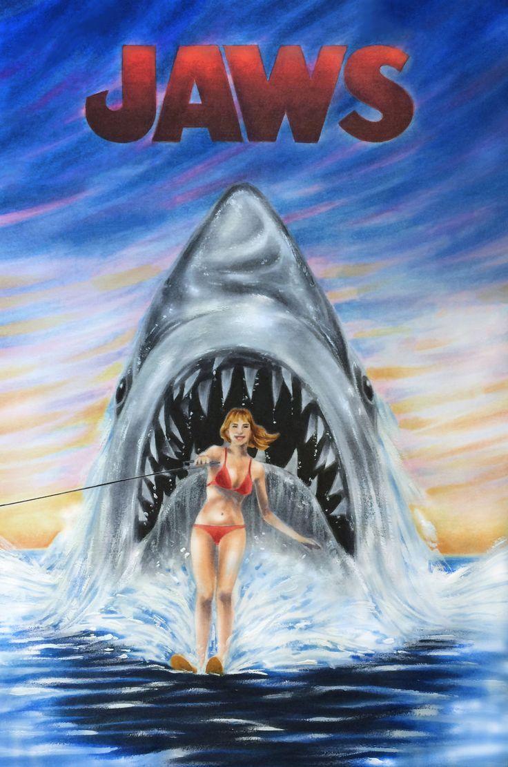 736x1111 best image about JAWS Classic. Shark picture, Shark art, Movie art