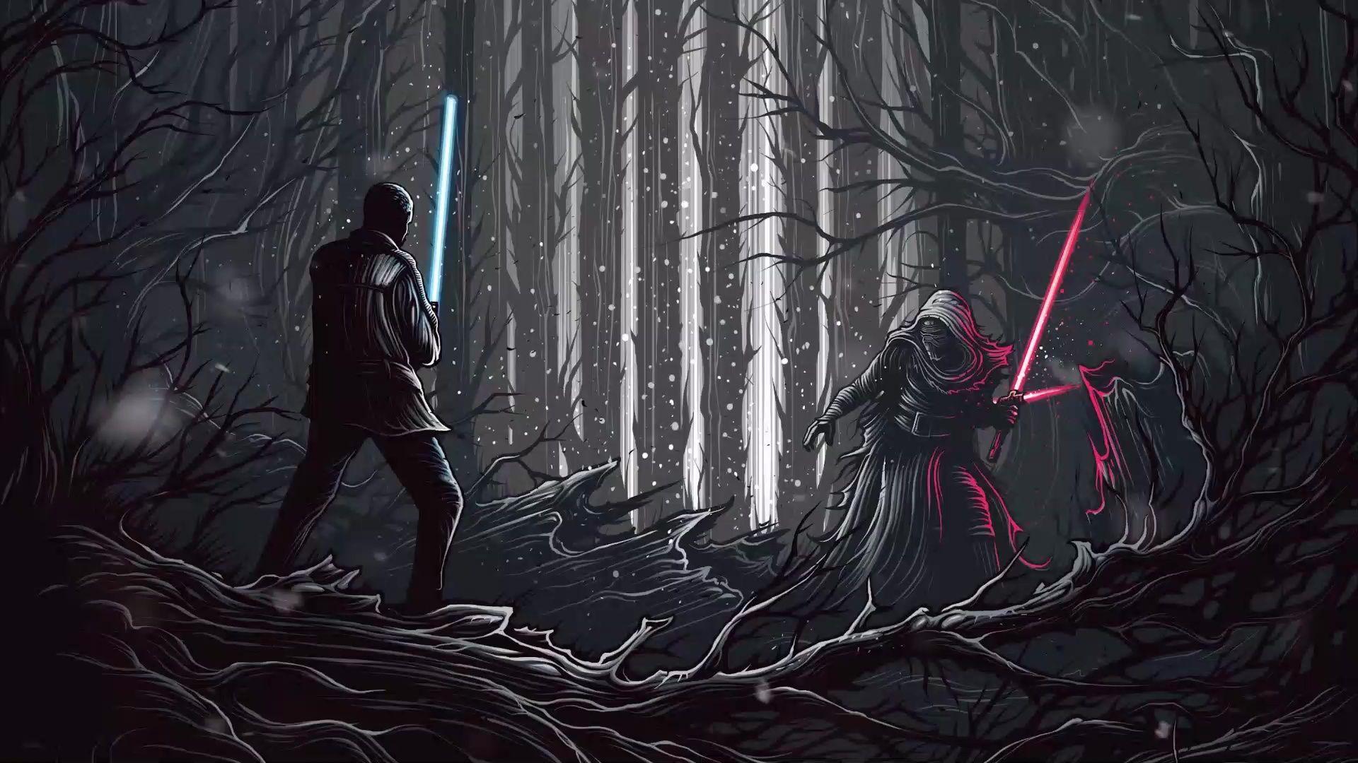 1920x1080 Finn And Kylo Ren Star Wars Live Wallpaper