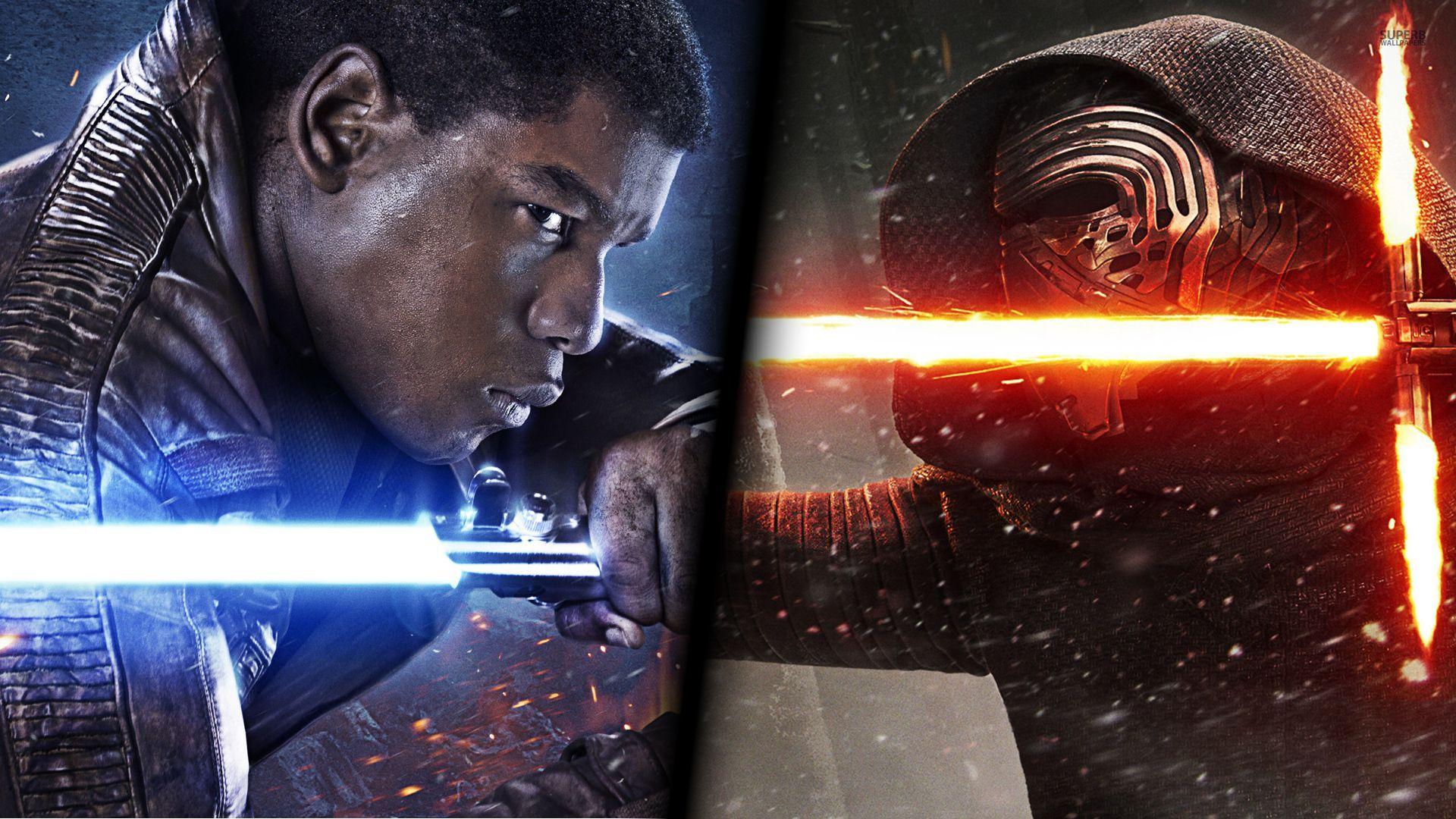 1920x1080 Finn vs Kylo Ren in Star Wars: The Force Awakens wallpaper. Finn star wars, Kylo ren wallpaper, Star wars kylo ren